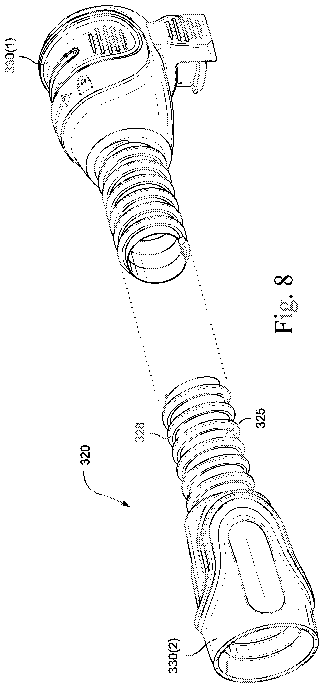 Patent US11779719 Figure 6 – Wire heated tube with temperature control system for humidifier for respiratory apparatus