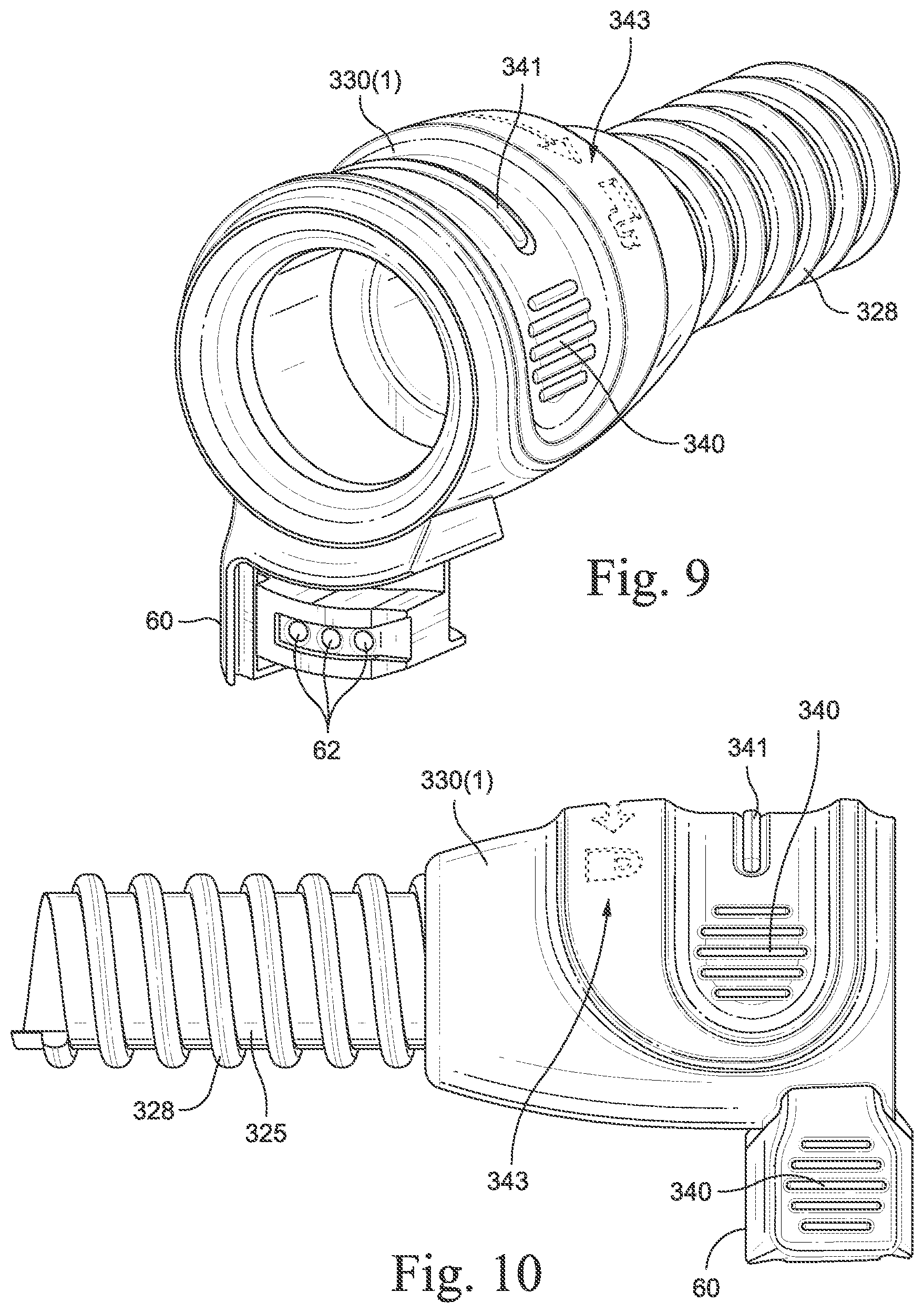 Patent US11779719 Figure 7 – Wire heated tube with temperature control system for humidifier for respiratory apparatus