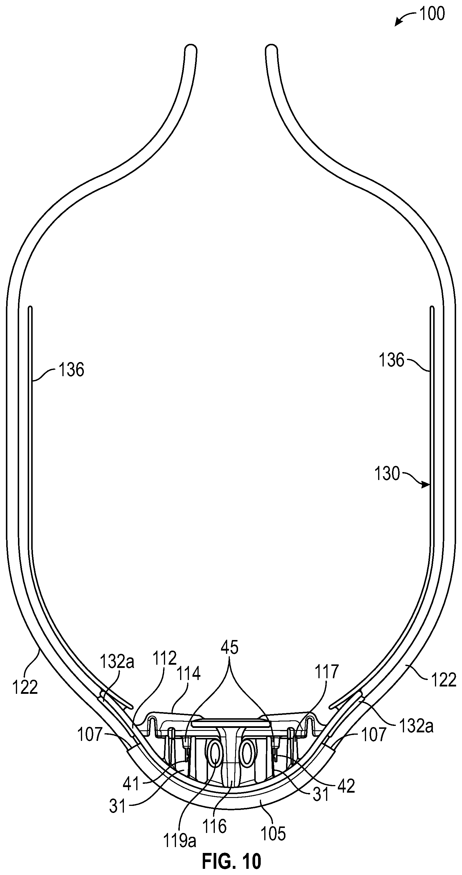Patent US11779724 Figure 7 – Respiration sensor attachment device