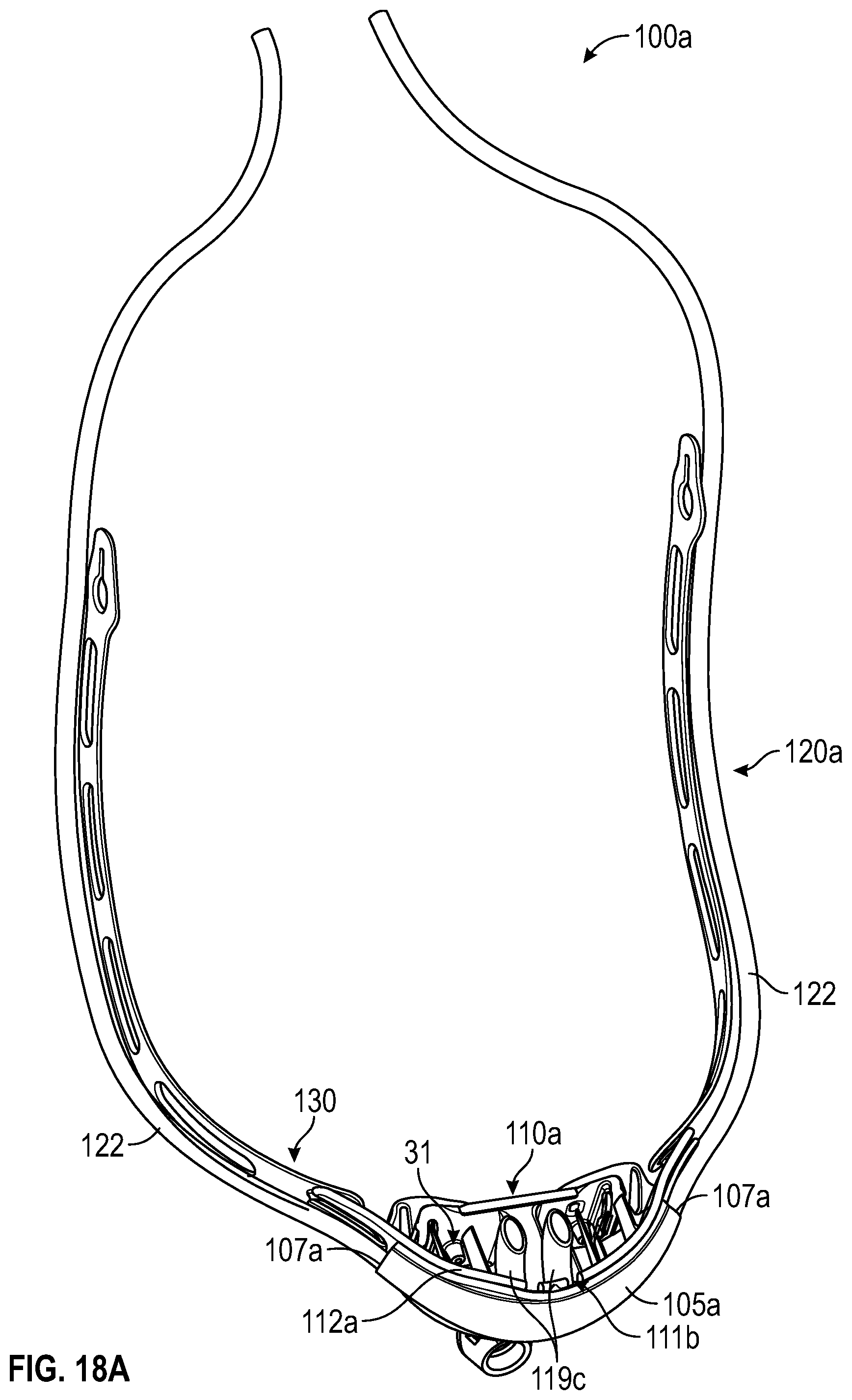 Patent US11779724 Figure 14 – Respiration sensor attachment device