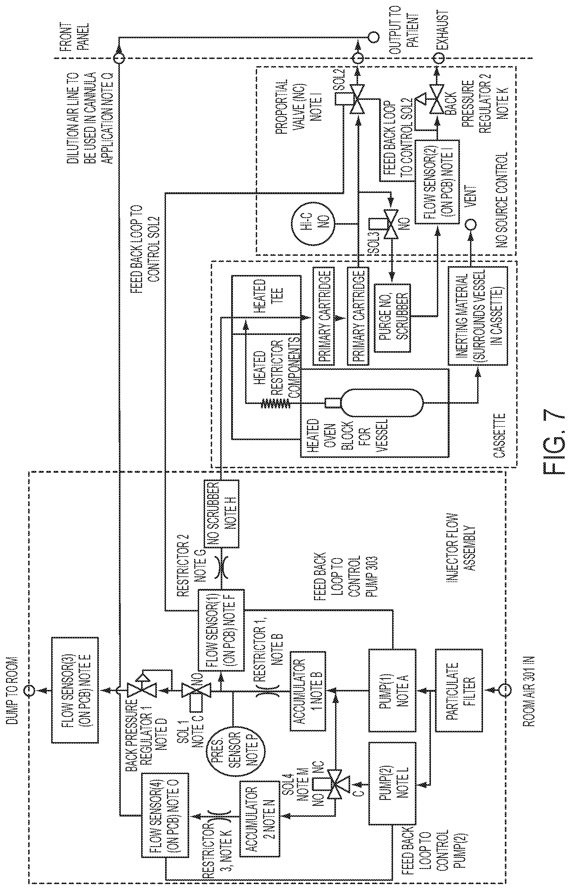 Patent US11779725 Figure 8 – Nitrogen dioxide storage device