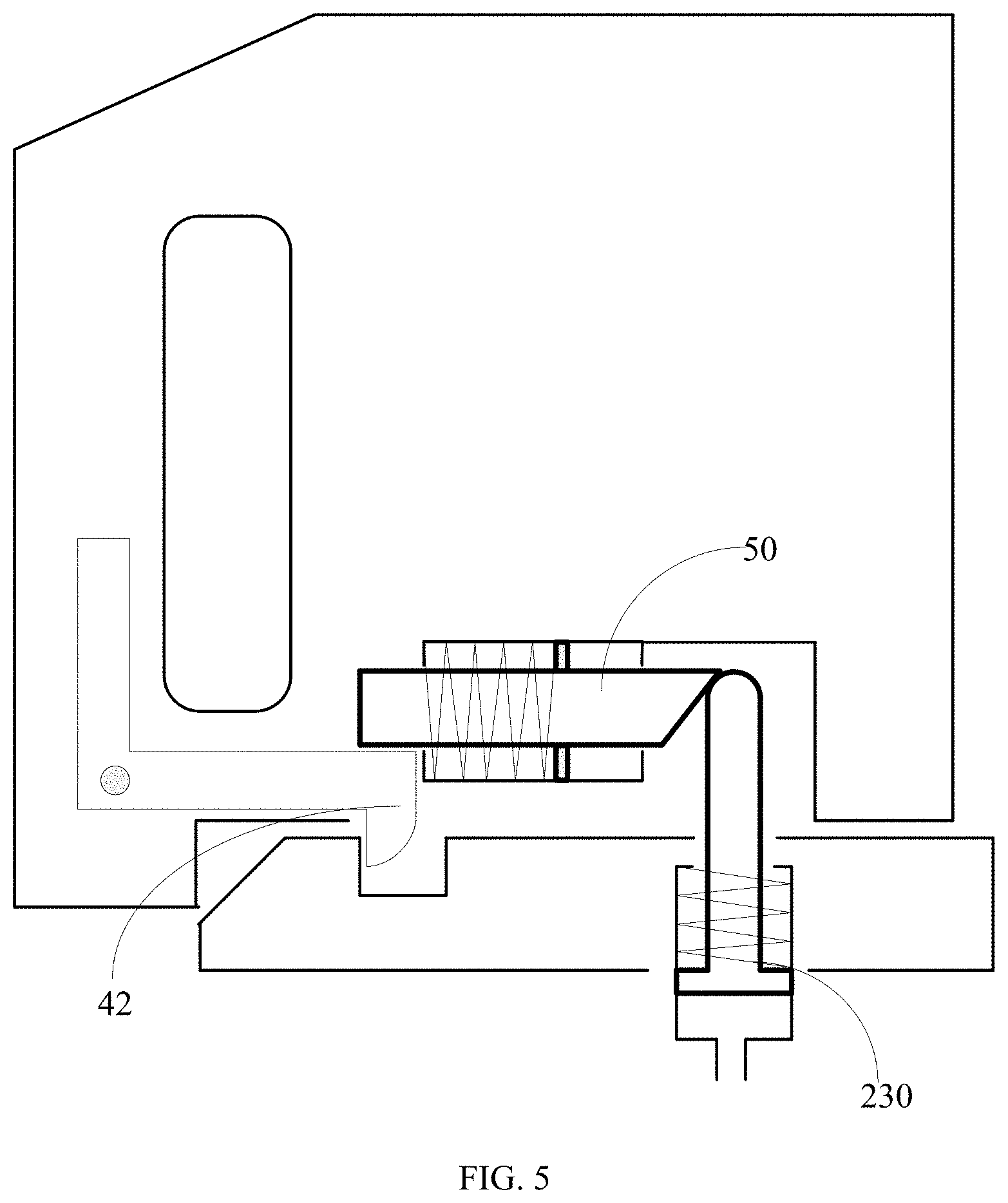 Patent US11779726 Figure 5 – Anesthetic evaporator locking structure and anesthesia machine