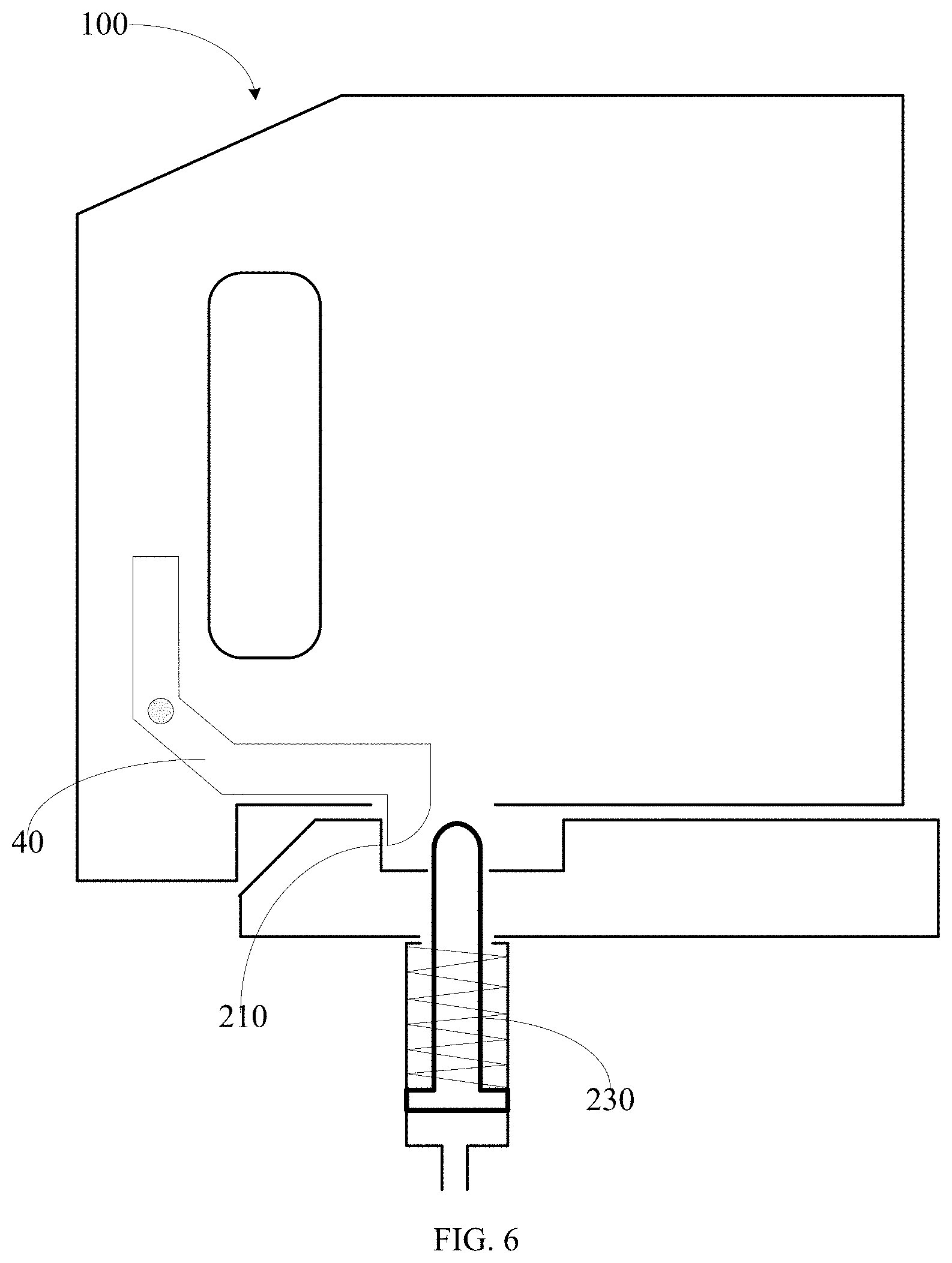 Patent US11779726 Figure 6 – Anesthetic evaporator locking structure and anesthesia machine