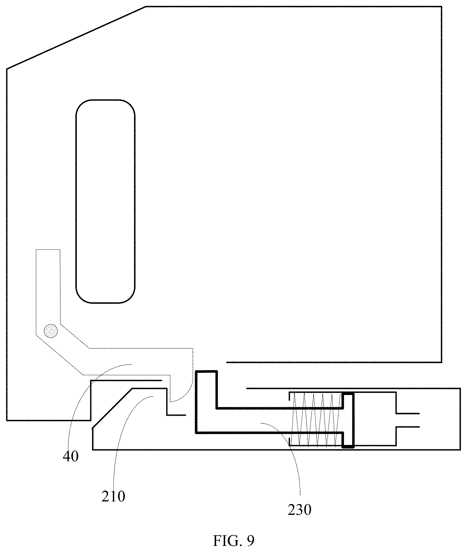 Patent US11779726 Figure 9 – Anesthetic evaporator locking structure and anesthesia machine