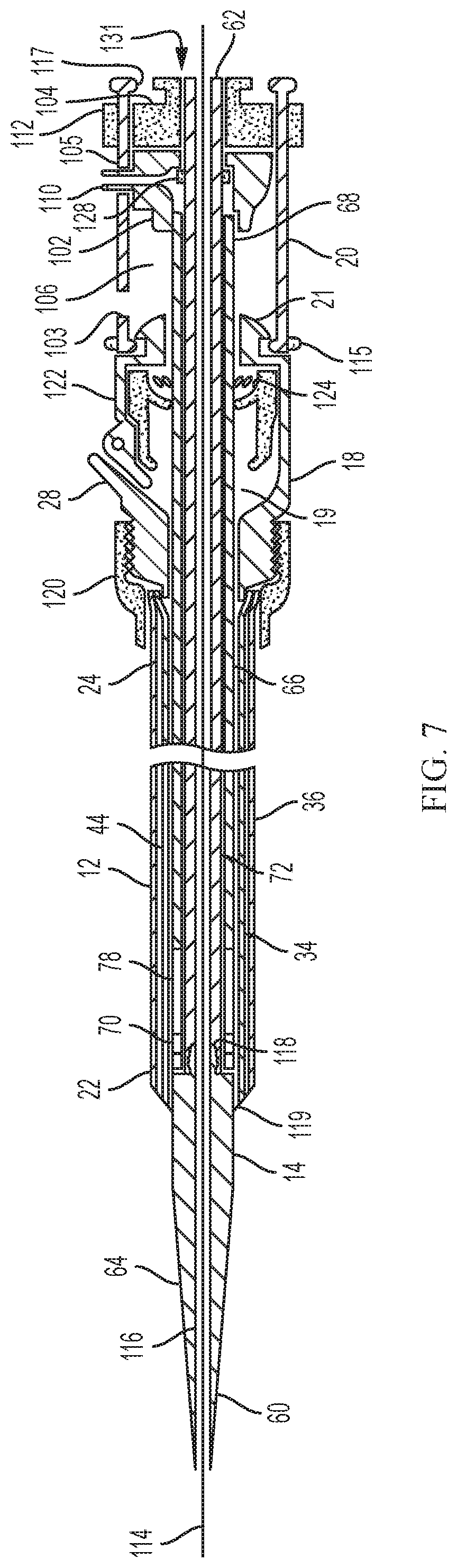 Patent US11779728 Figure 5 – Introducer sheath with expandable introducer