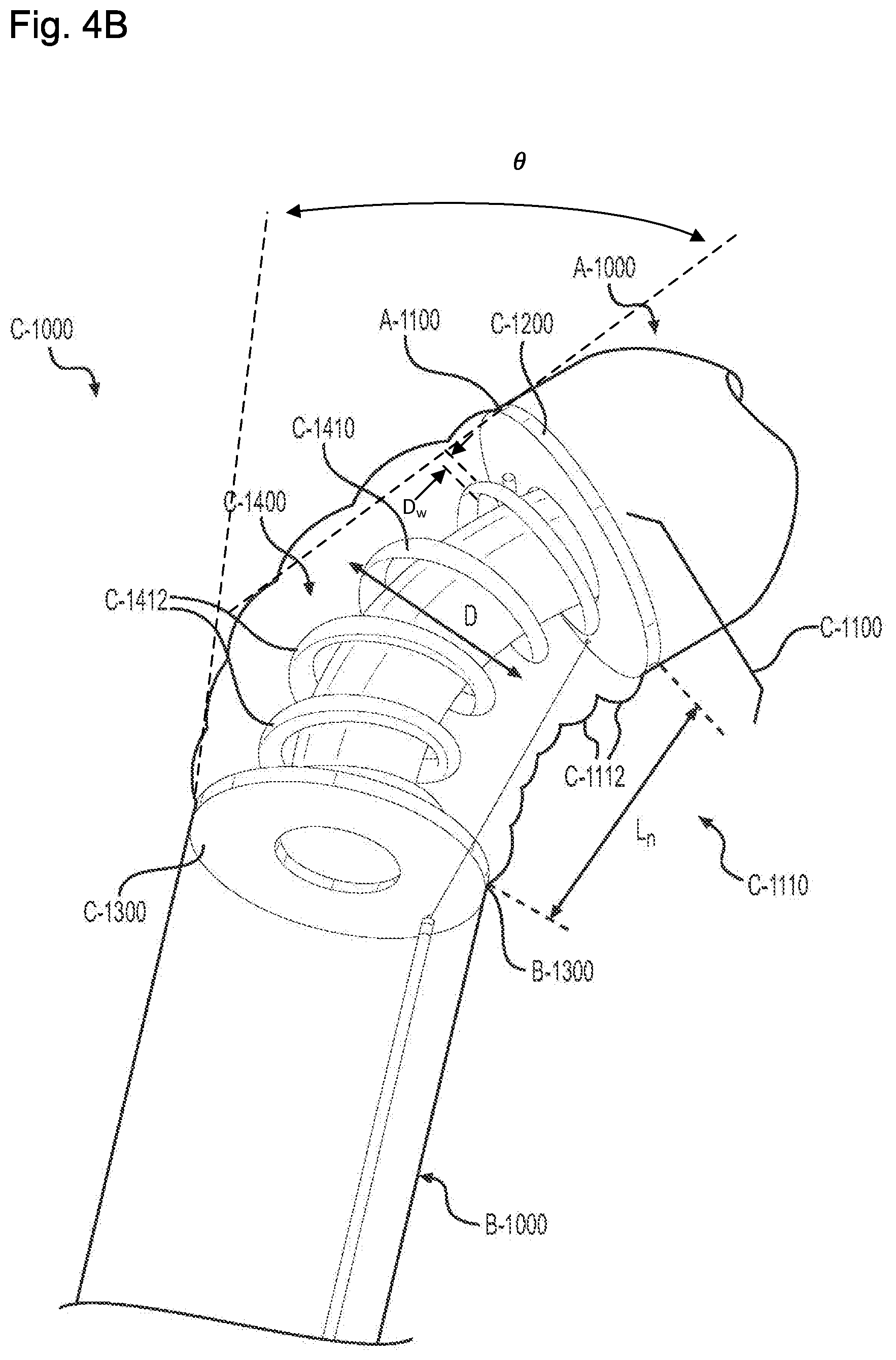 Patent US11779736 Figure 7 – Adjustable neck catheter