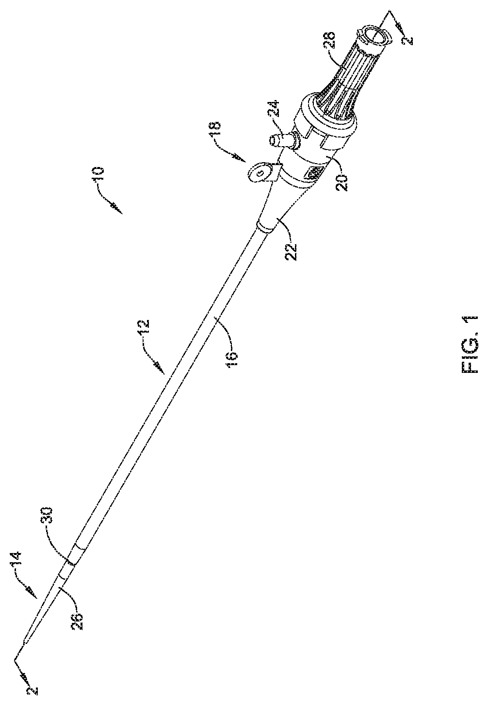 Patent US11779743 — Hemostasis valve design for introducer sheath — Figure 1