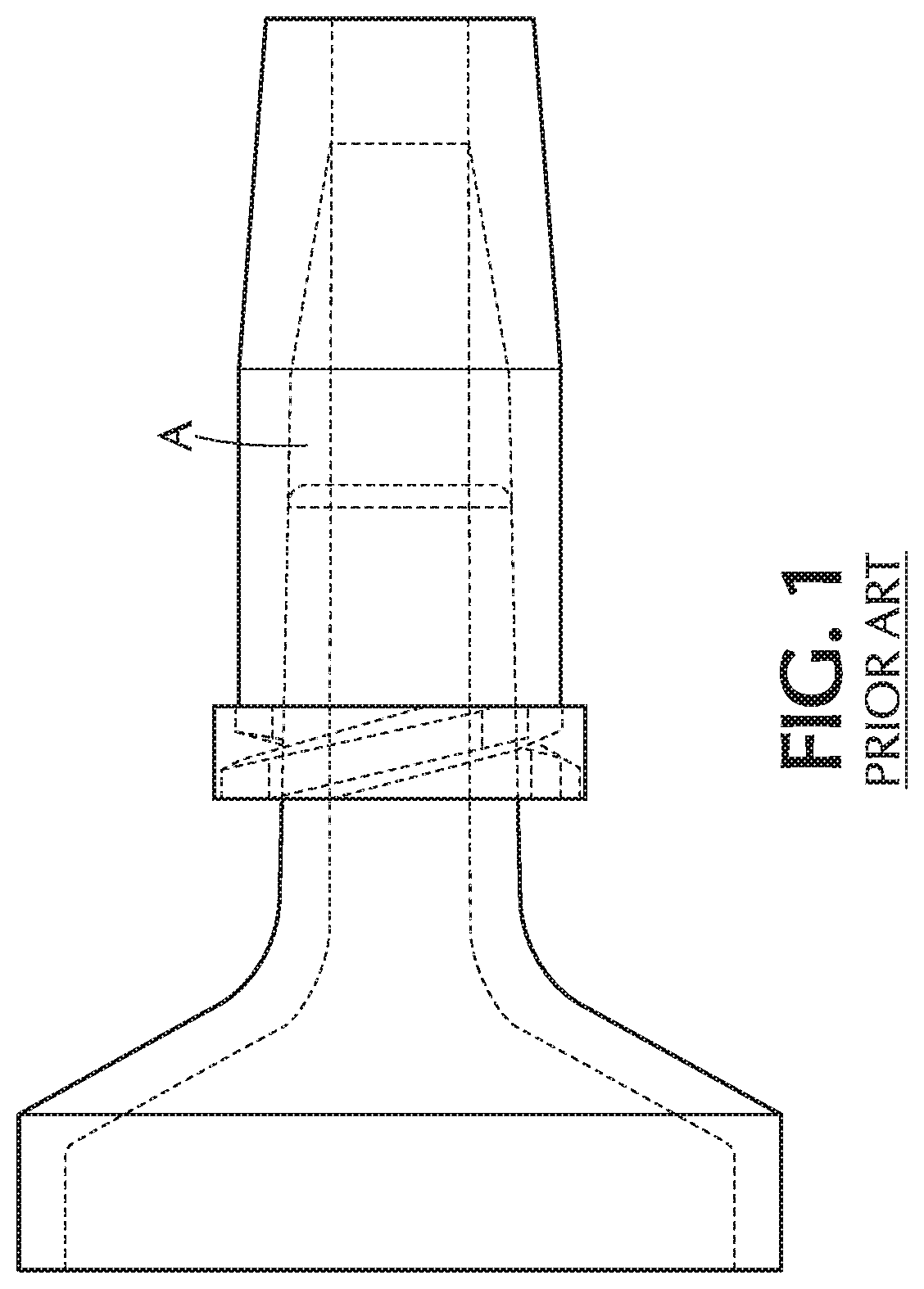 Patent US11779745 Figure 1 – Flush enhancing male luer tip design for syringes and any luer connector