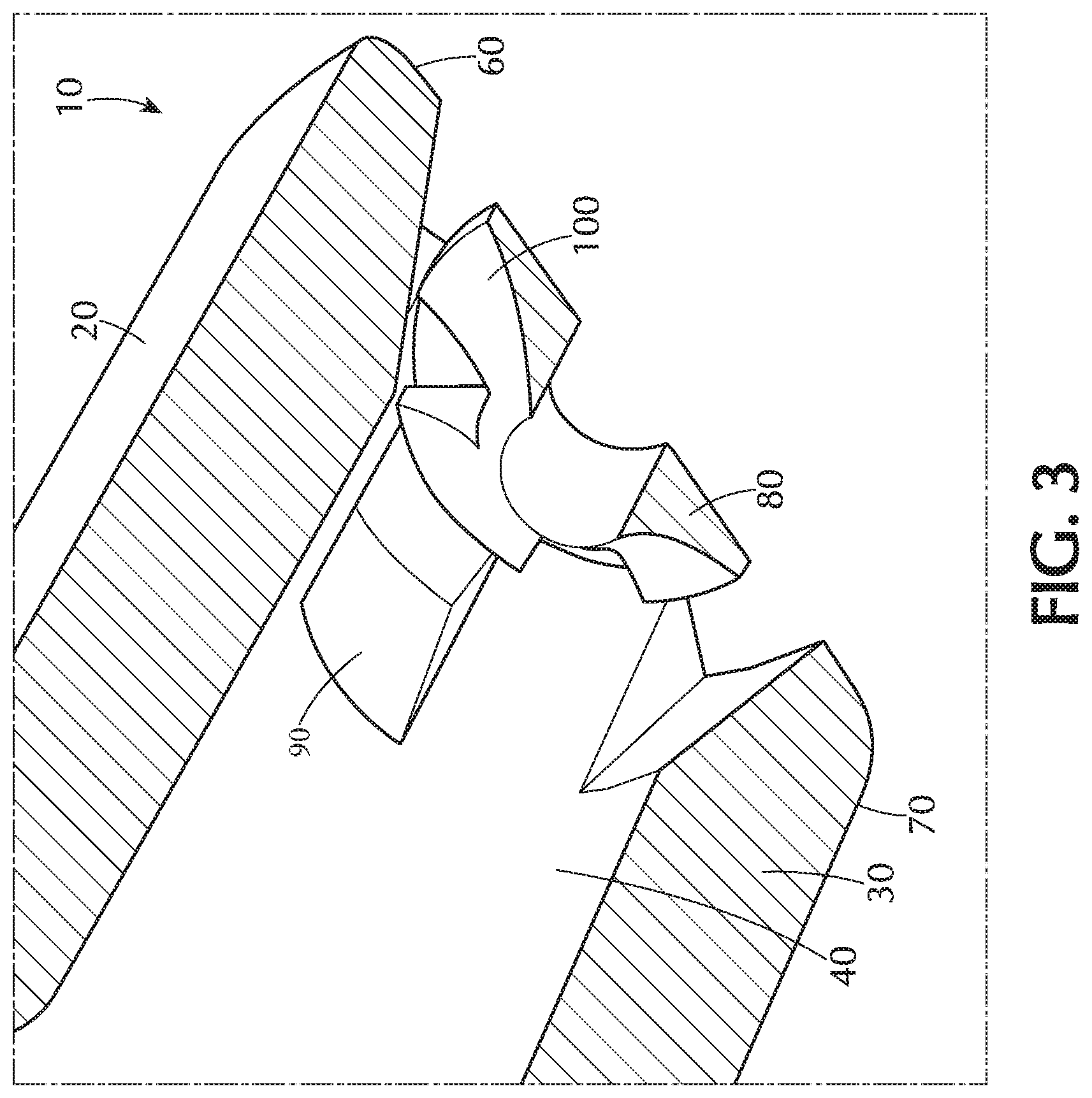 Patent US11779745 Figure 3 – Flush enhancing male luer tip design for syringes and any luer connector
