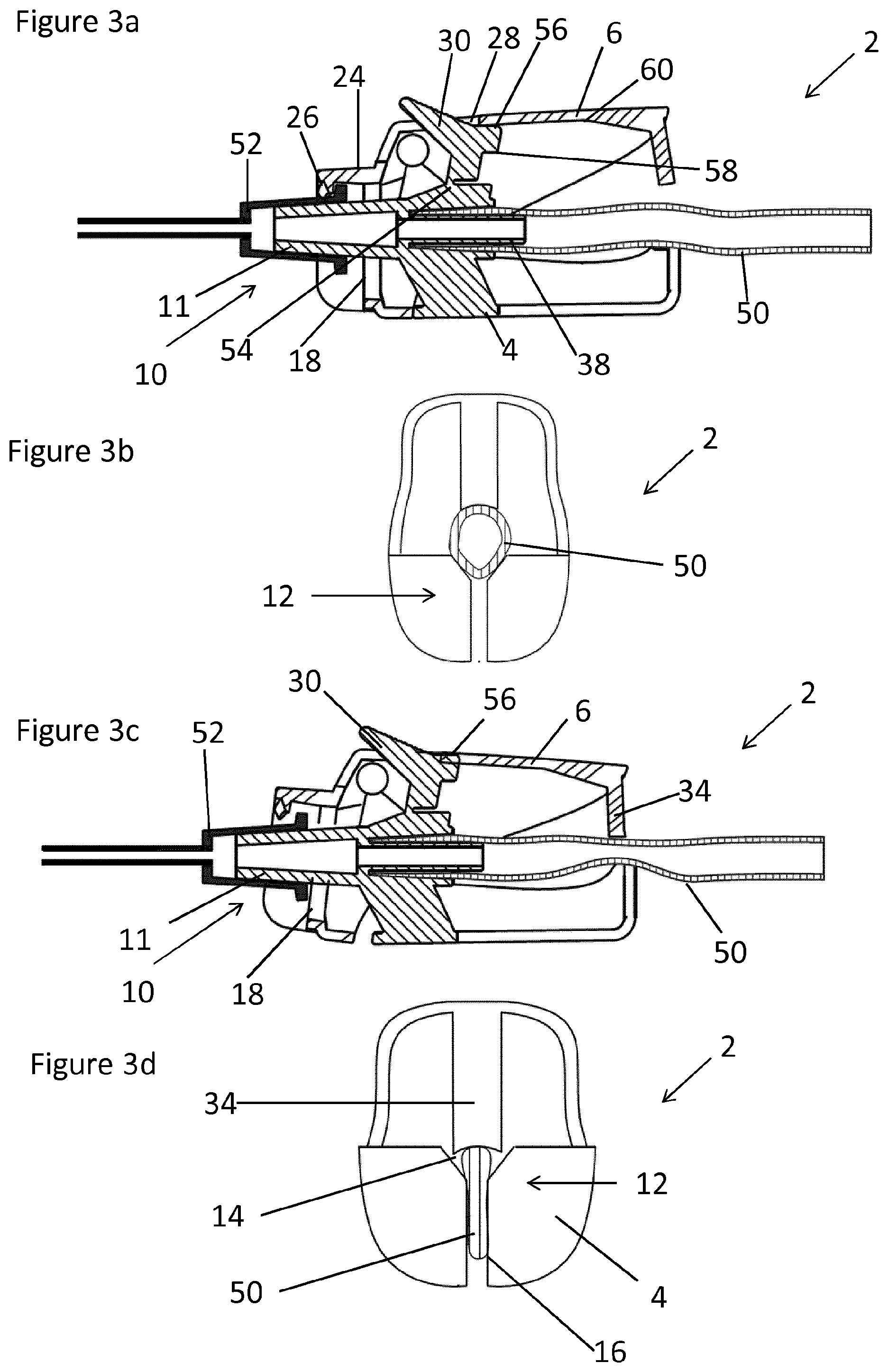 Patent US11779746 Figure 2 – Fluid transfer connectors