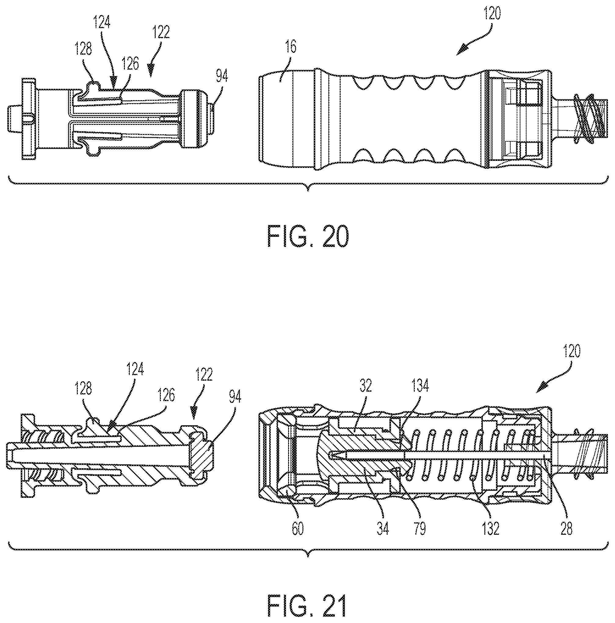 Patent US11779747 Figure 8 – Connector for system for closed transfer of fluids