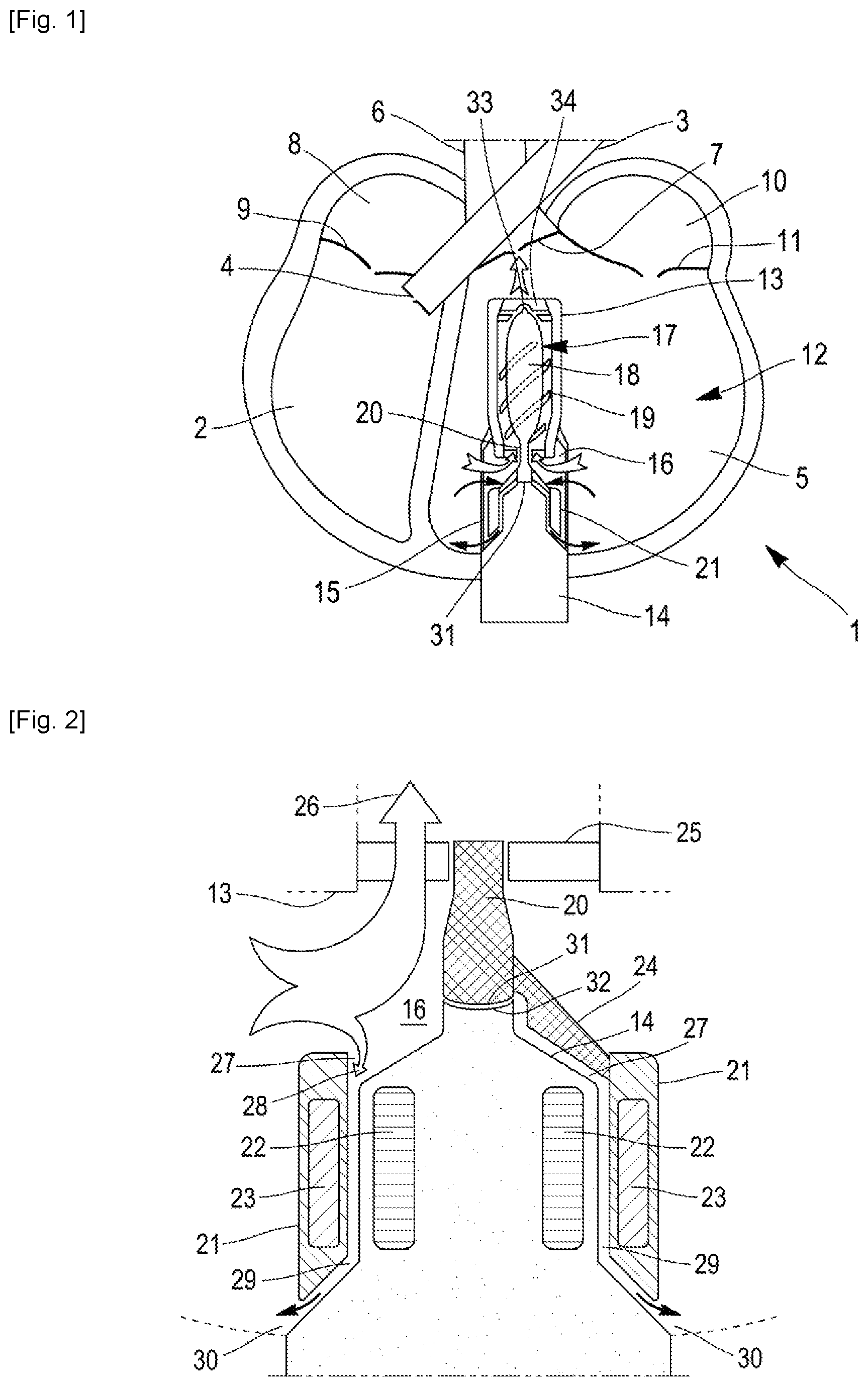 Patent US11779752 — Output pivot for a magnetic coupling cardiac pump — Figure 1