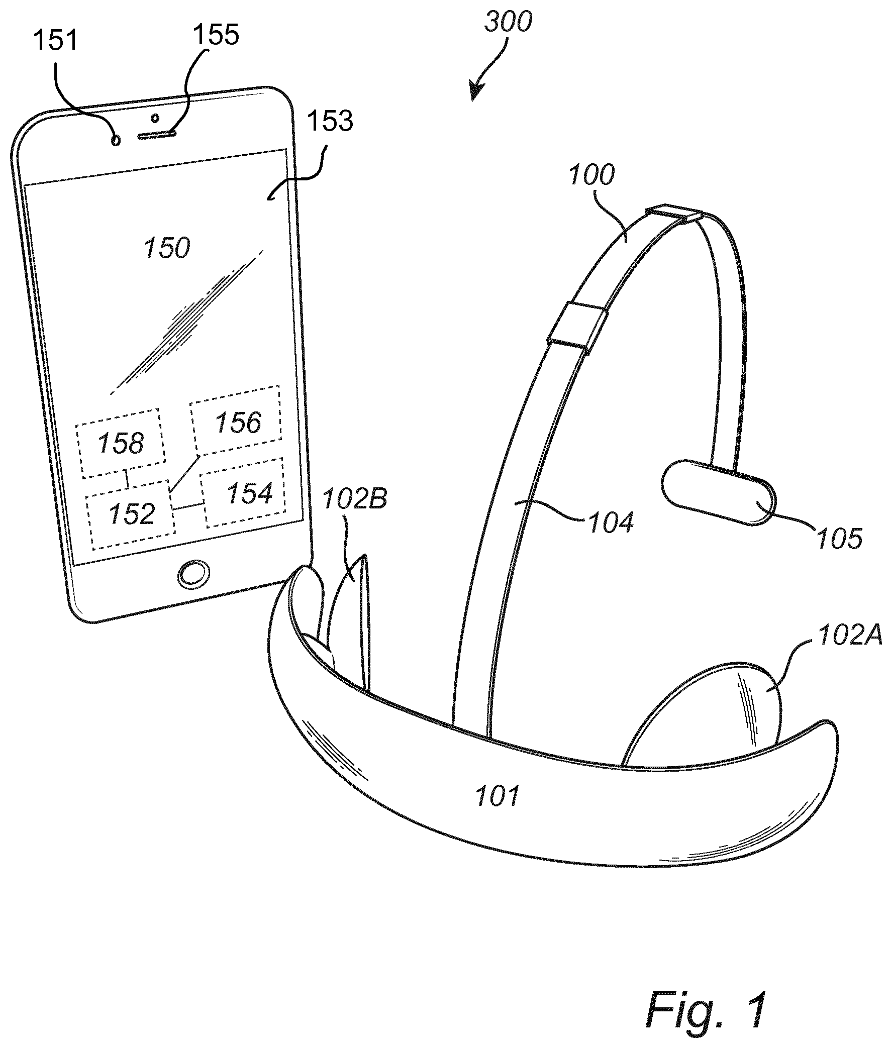 Patent US11779753 Figure 1 – Positioning of electrodes for transcranial brain stimulation
