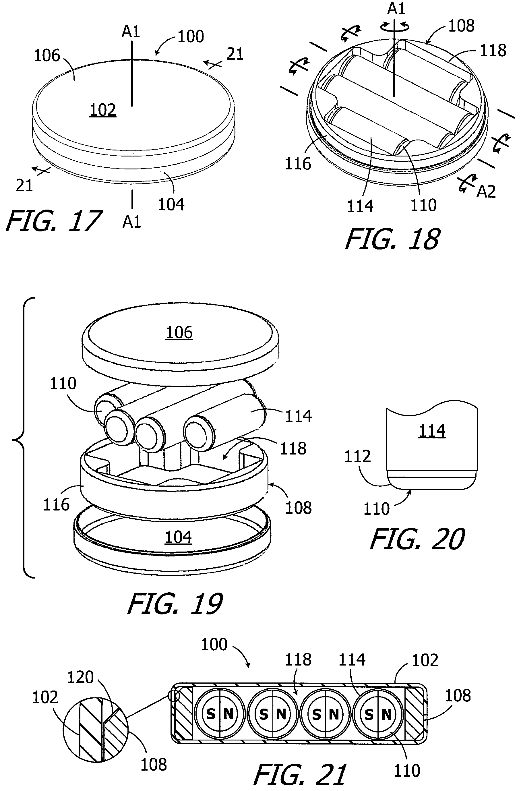 Patent US11779754 Figure 5 – Cochlear implants, magnets for use with same and magnet retrofit methods