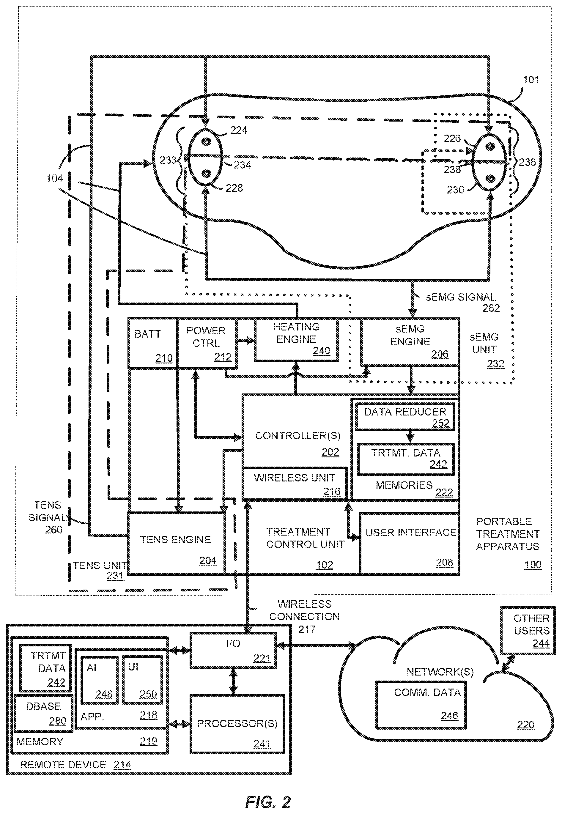 Patent US11779760 Figure 2 – Method and apparatus for portably treating muscular discomfort