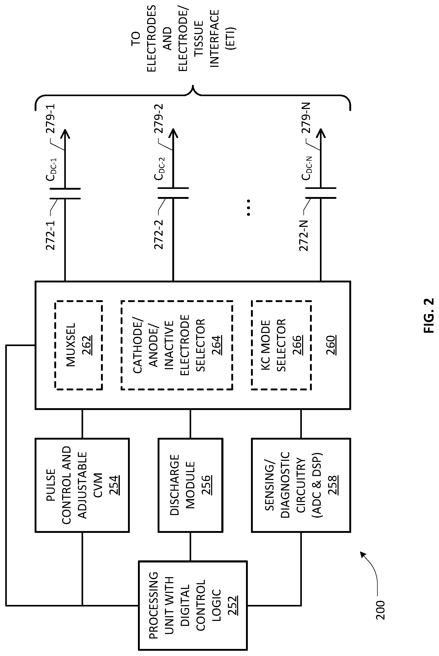 Patent US11779763 Figure 3 – Capacitive voltage multiplier for providing adjustable control during a stimulation pulse