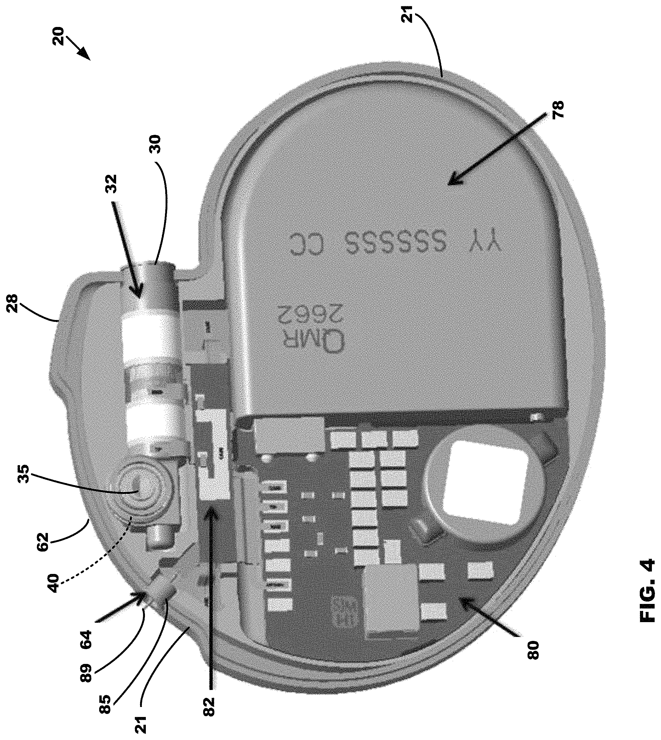 Patent US11779772 Figure 3 – All metal enclosed implantable medical device with external BLE antenna for RF telemetry