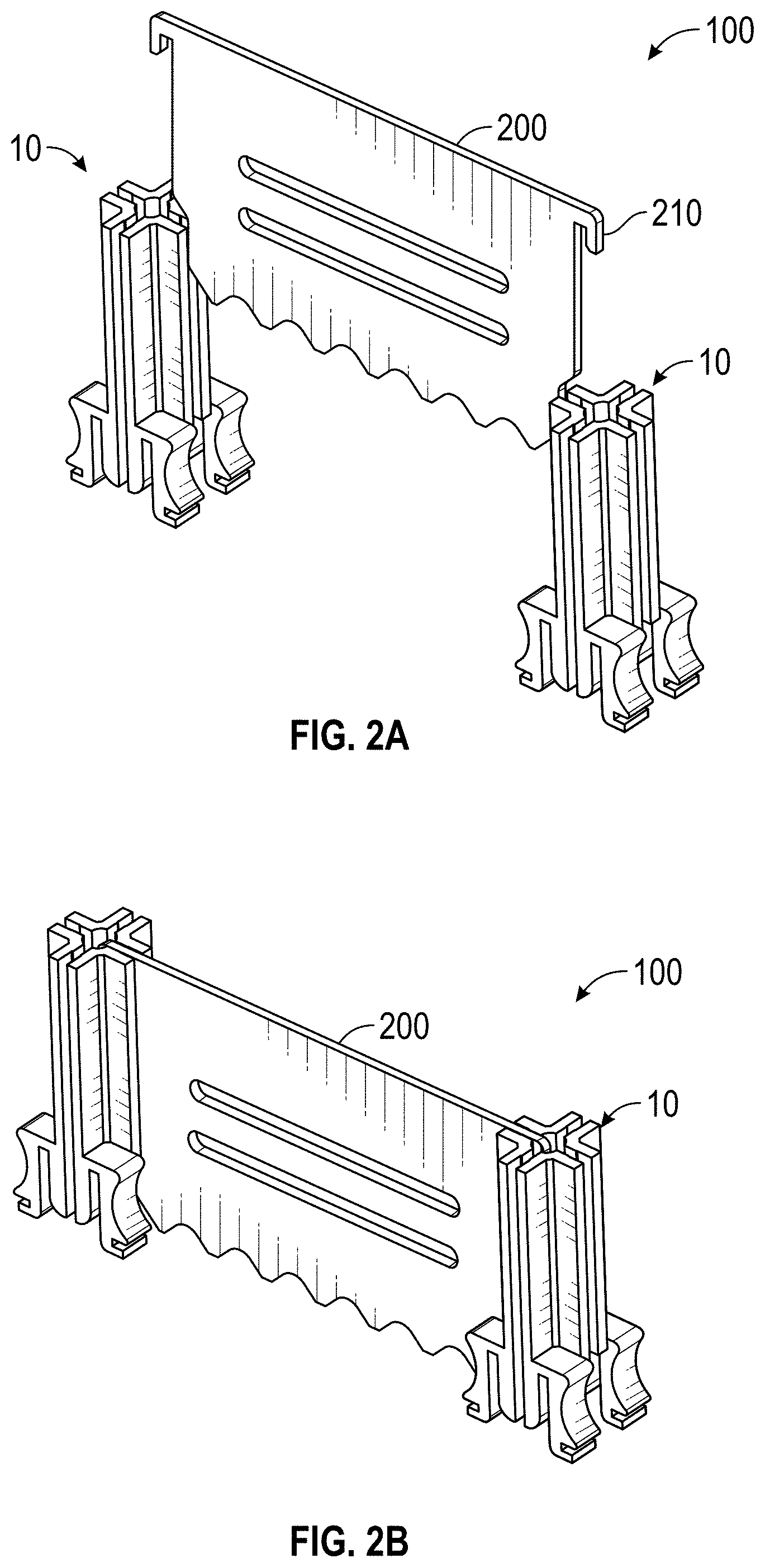 Patent US11779773 Figure 3 – Modular post and partition assembly for equipment sterilization
