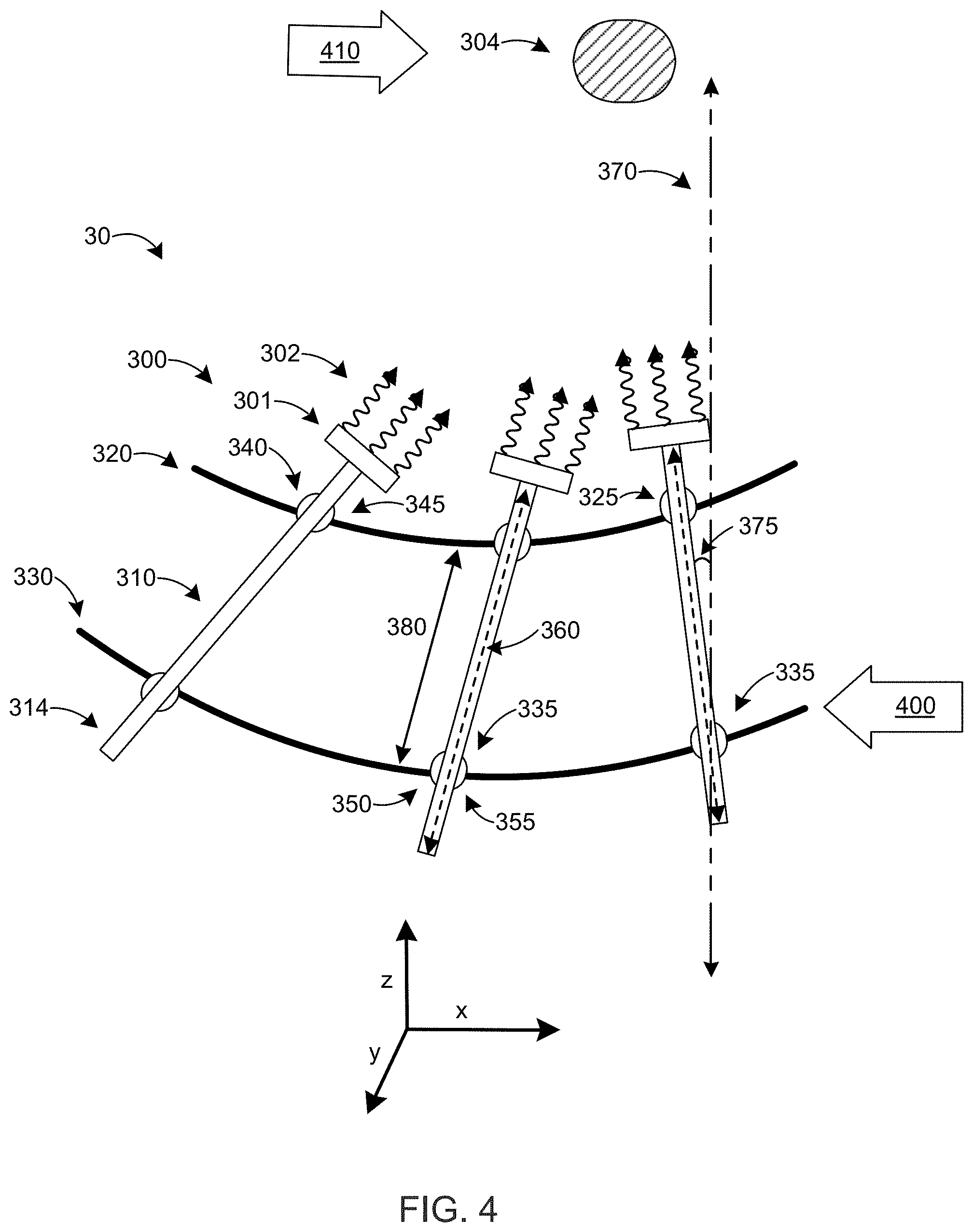 Patent US11779779 Figure 4 – Apparatus and method for directing energy from a multi-element source