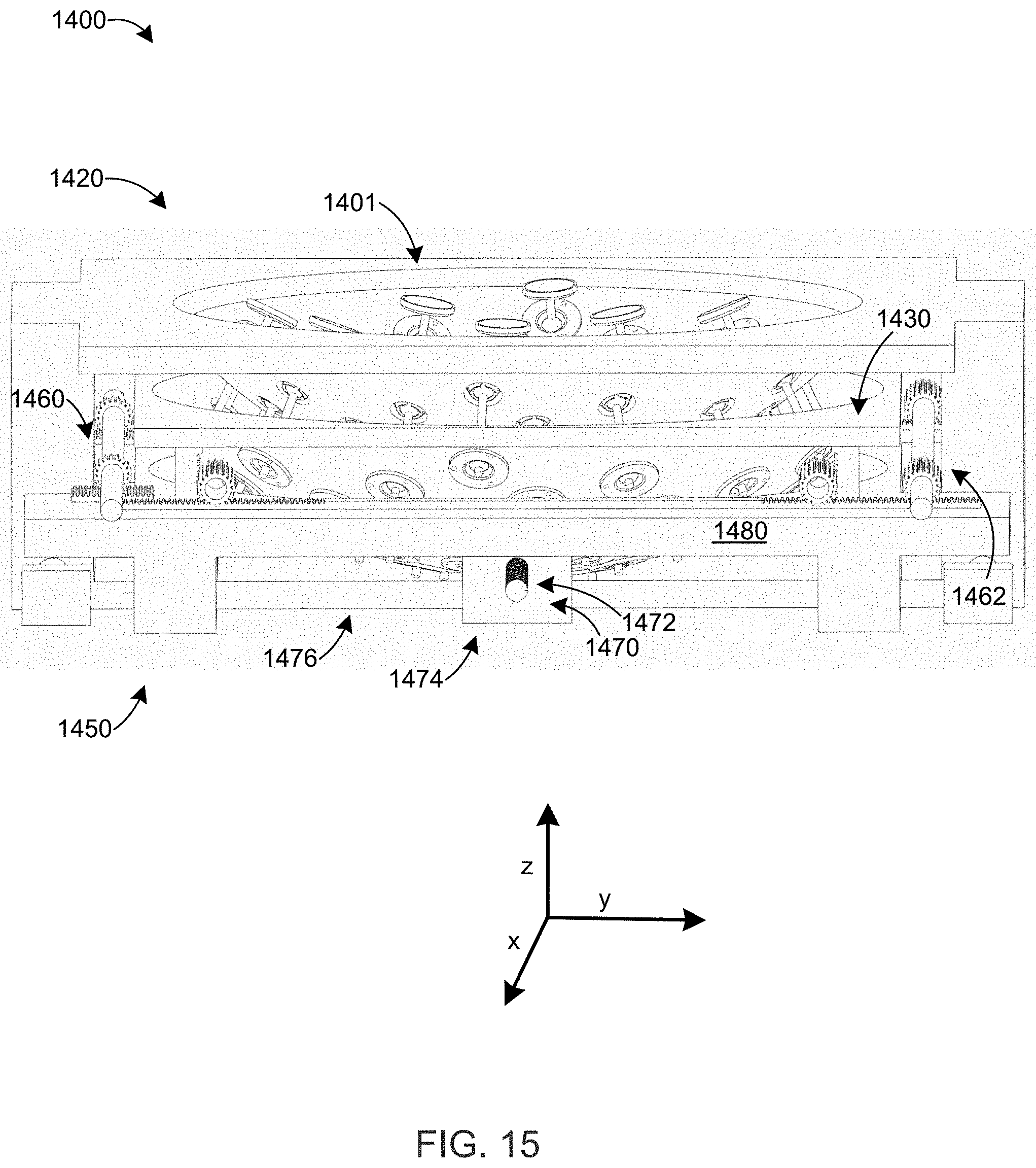 Patent US11779779 Figure 16 – Apparatus and method for directing energy from a multi-element source