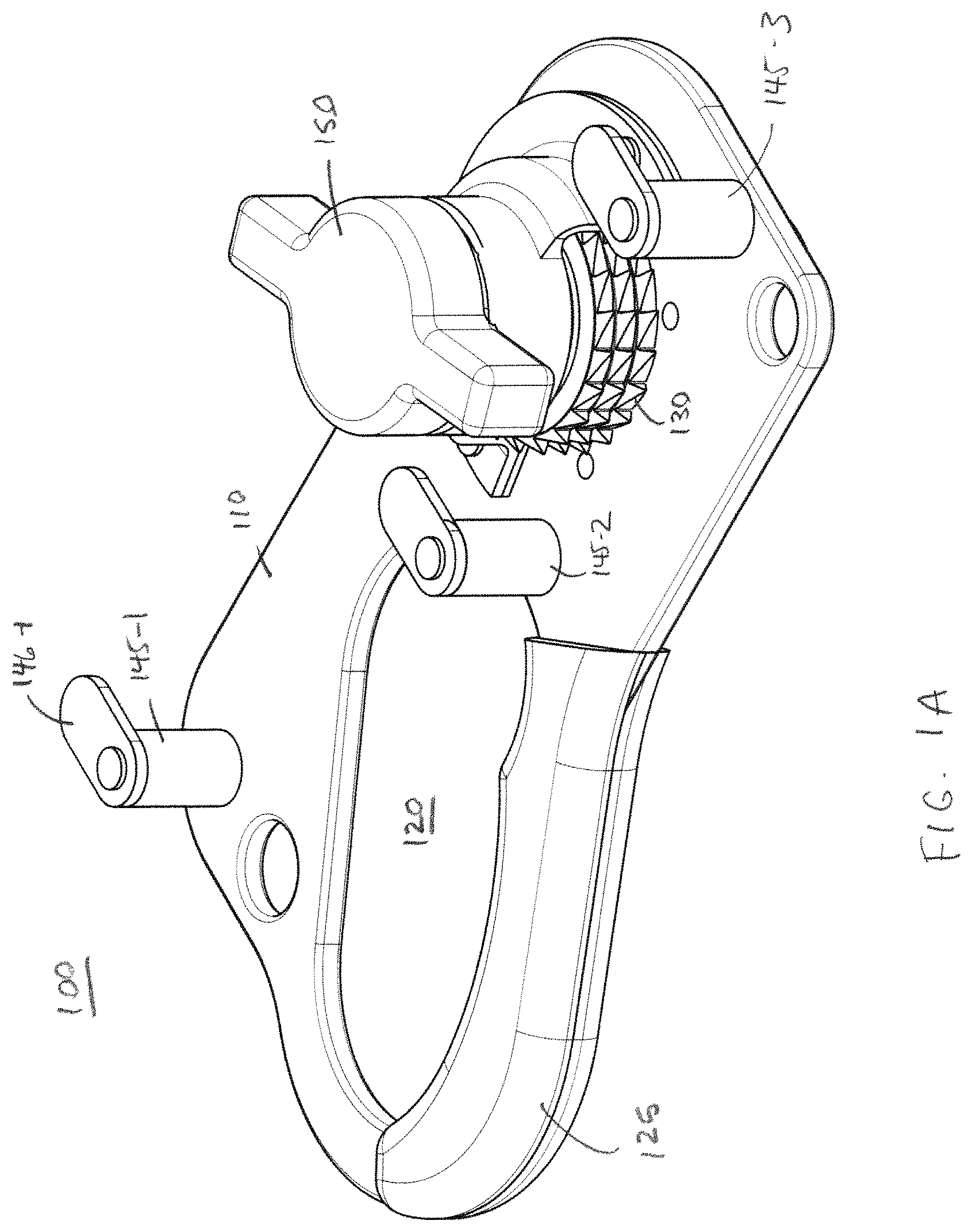Patent US11779780 — Controlled ascender/descender device — Figure 1