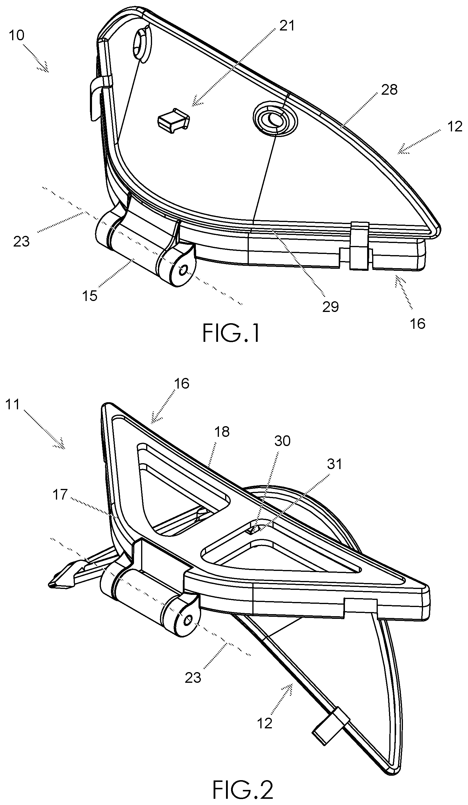 Patent US11779782 Figure 1 – Nostril-shielding nasal mask and associated method(s)
