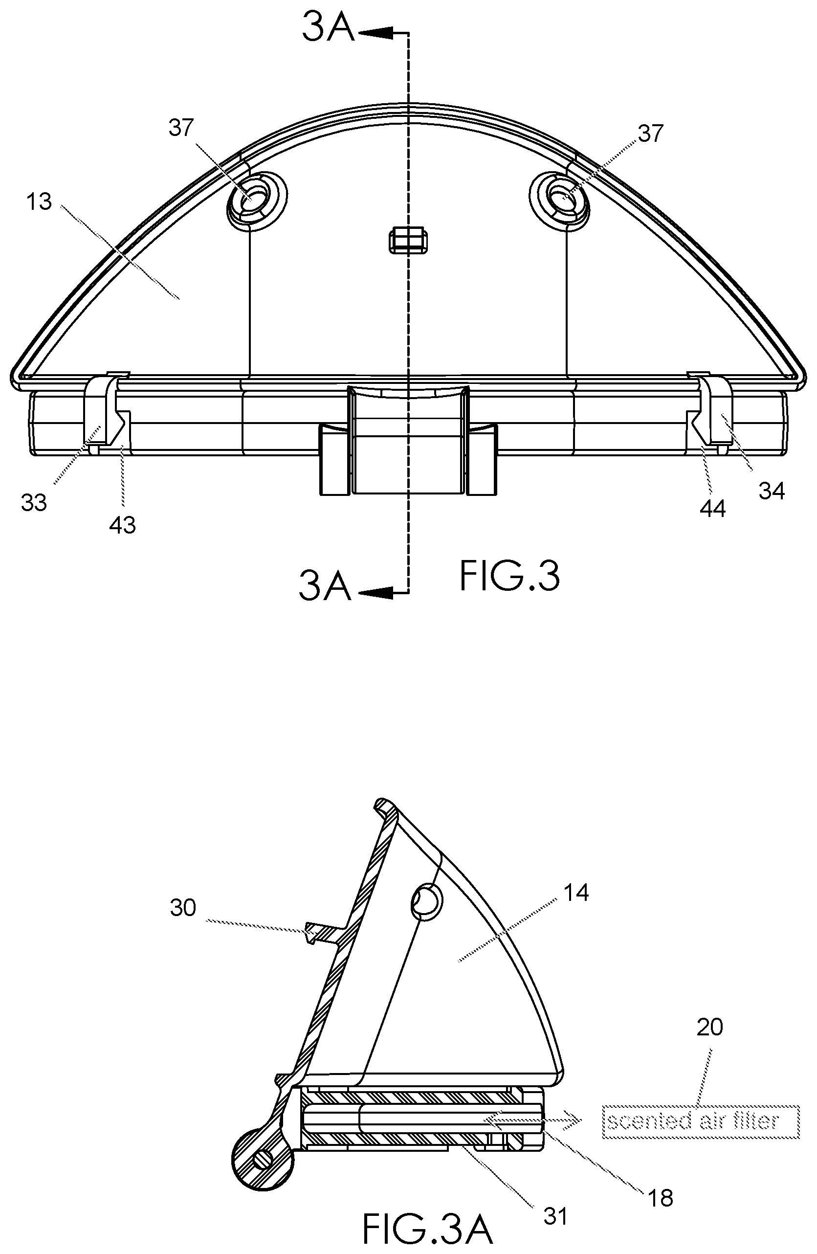 Patent US11779782 Figure 2 – Nostril-shielding nasal mask and associated method(s)
