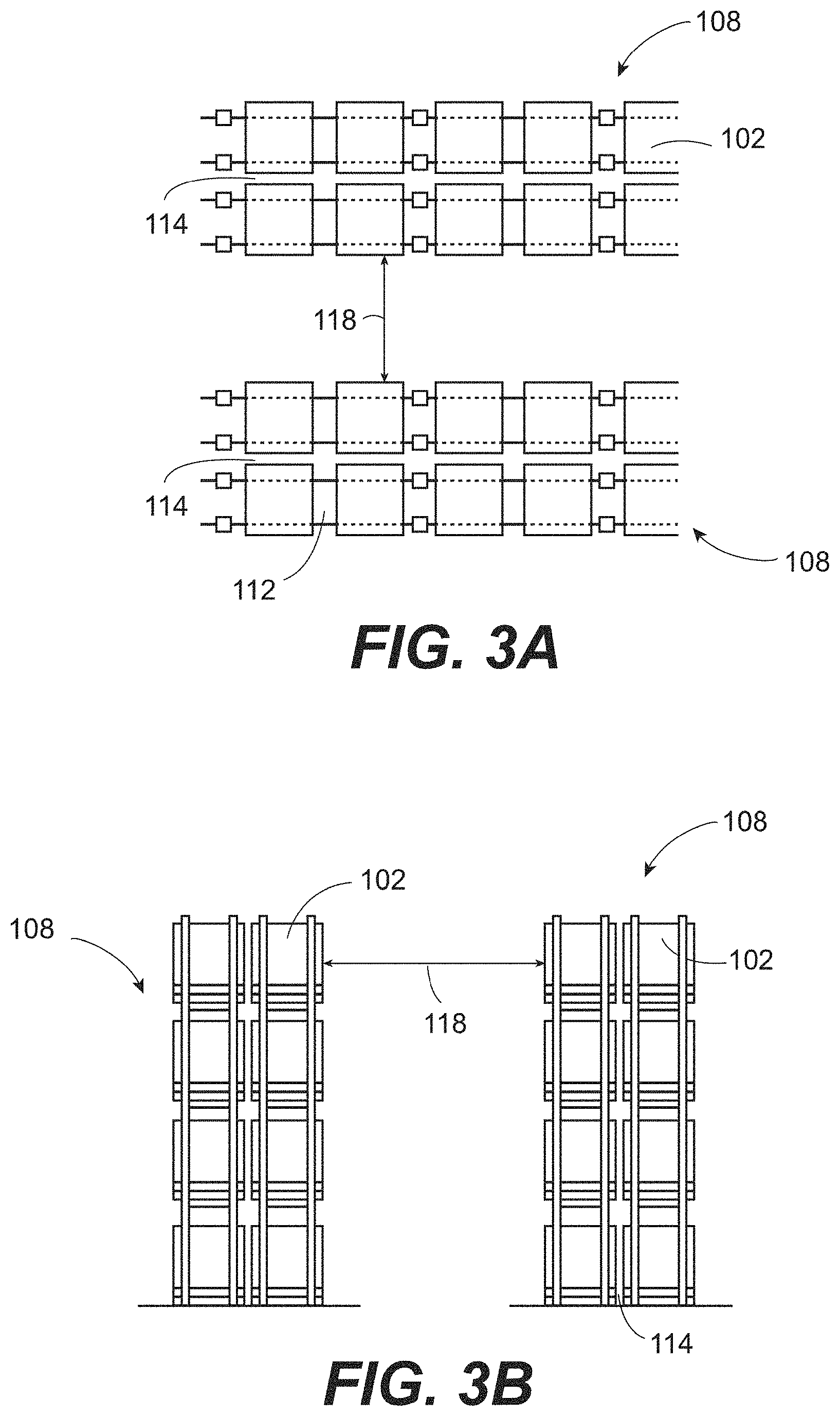 Patent US11779785 Figure 3 – In-rack fire protection sprinkler system including at least one unitary horizontal barrier that covers racks of adjoining racks and at least one rack level fire protection sprinkler disposed below the at least one horizontal barrier