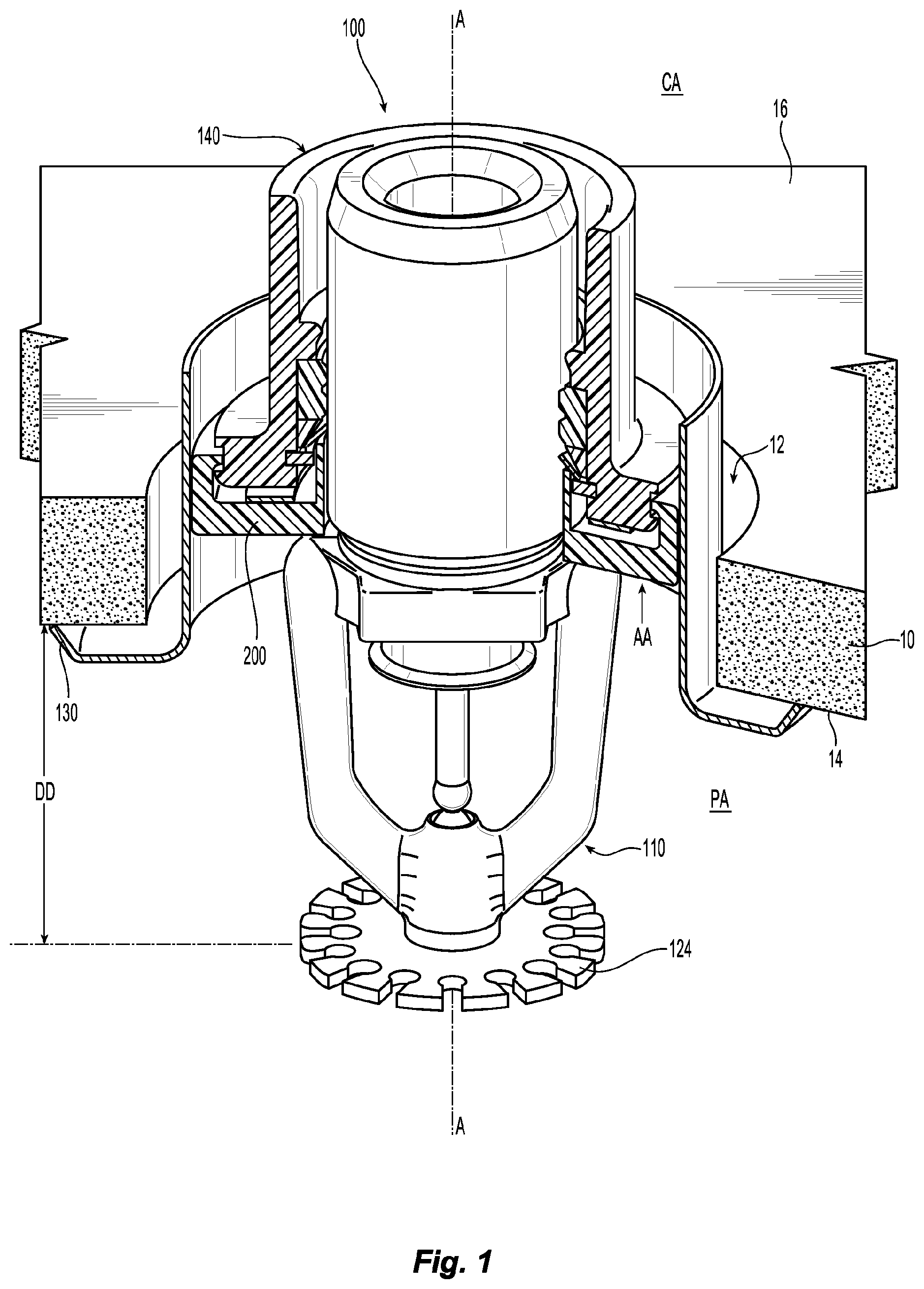 Patent US11779788 Figure 1 – Fire protection sprinkler assemblies and installations with adjustable push-to-connect fittings