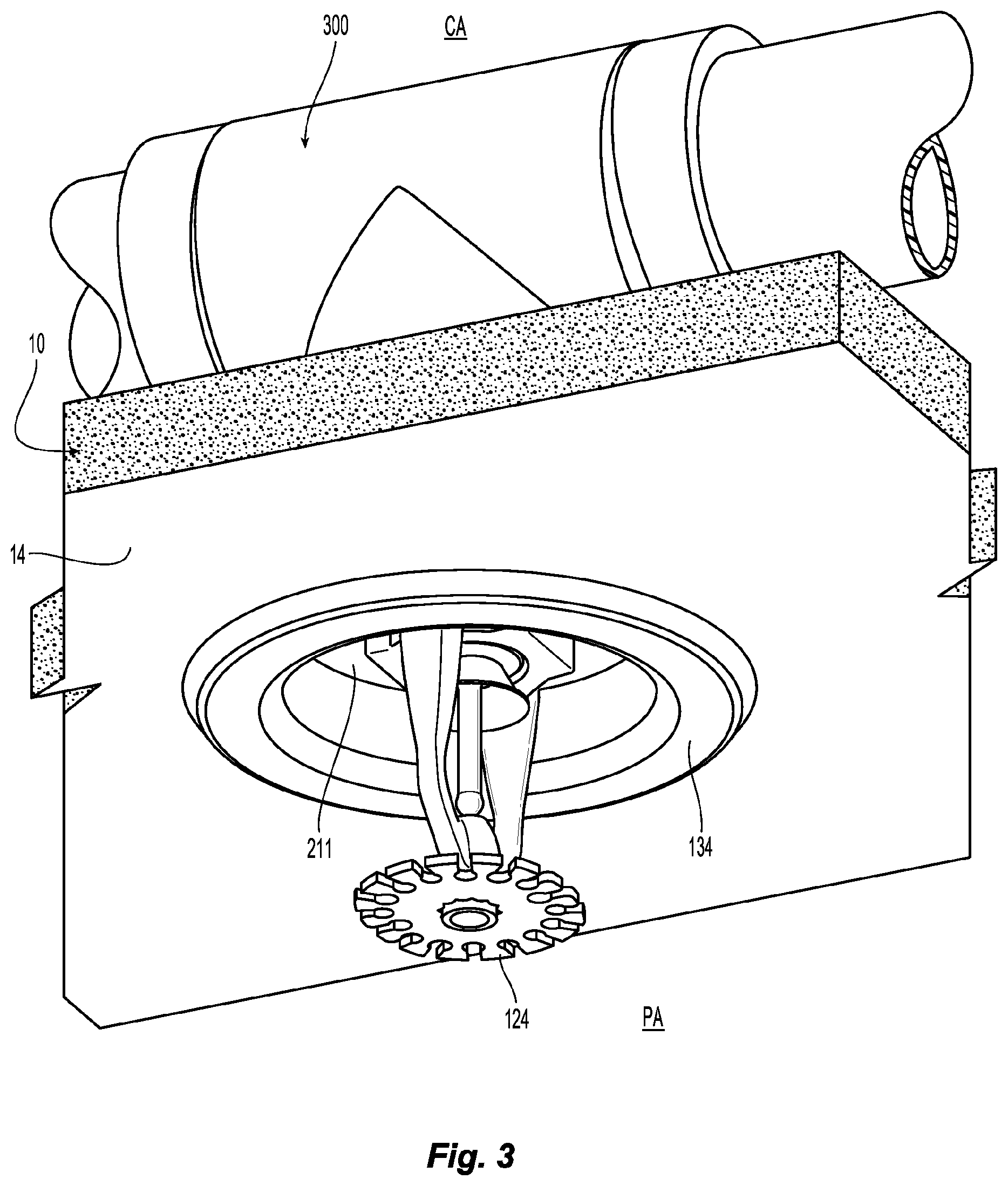 Patent US11779788 Figure 4 – Fire protection sprinkler assemblies and installations with adjustable push-to-connect fittings