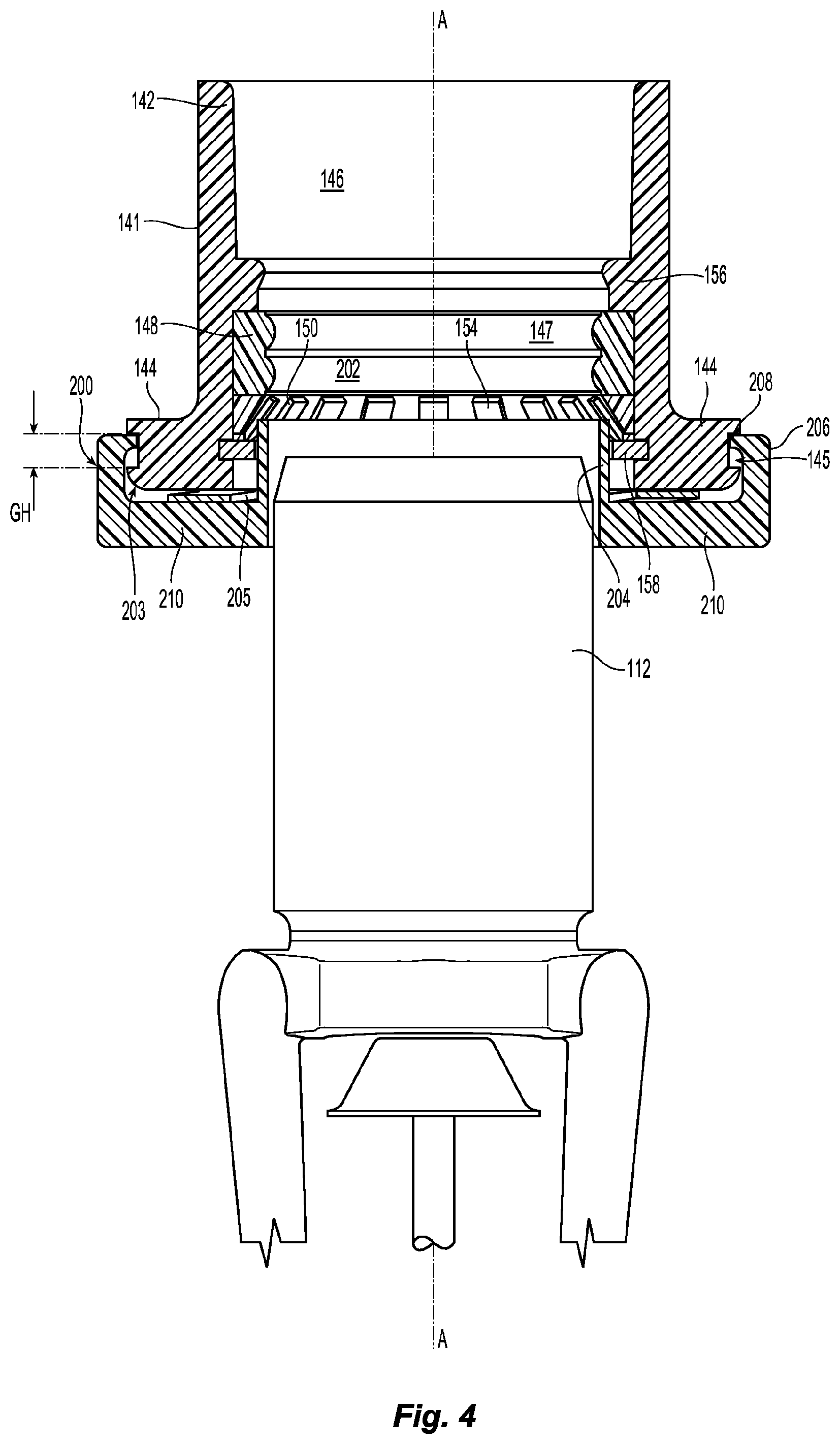 Patent US11779788 Figure 5 – Fire protection sprinkler assemblies and installations with adjustable push-to-connect fittings