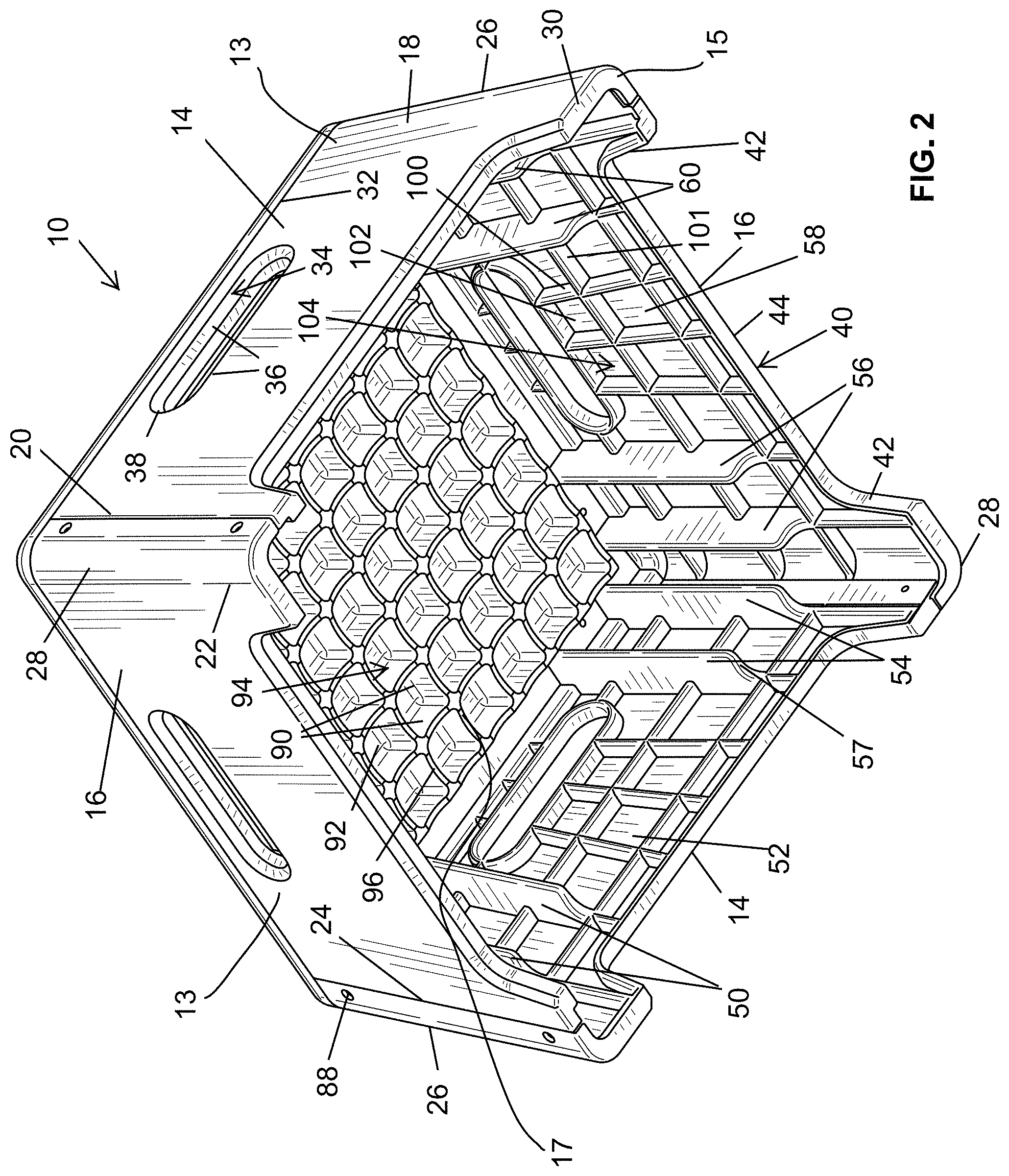 Patent US11779789 Figure 2 – Plyometric box