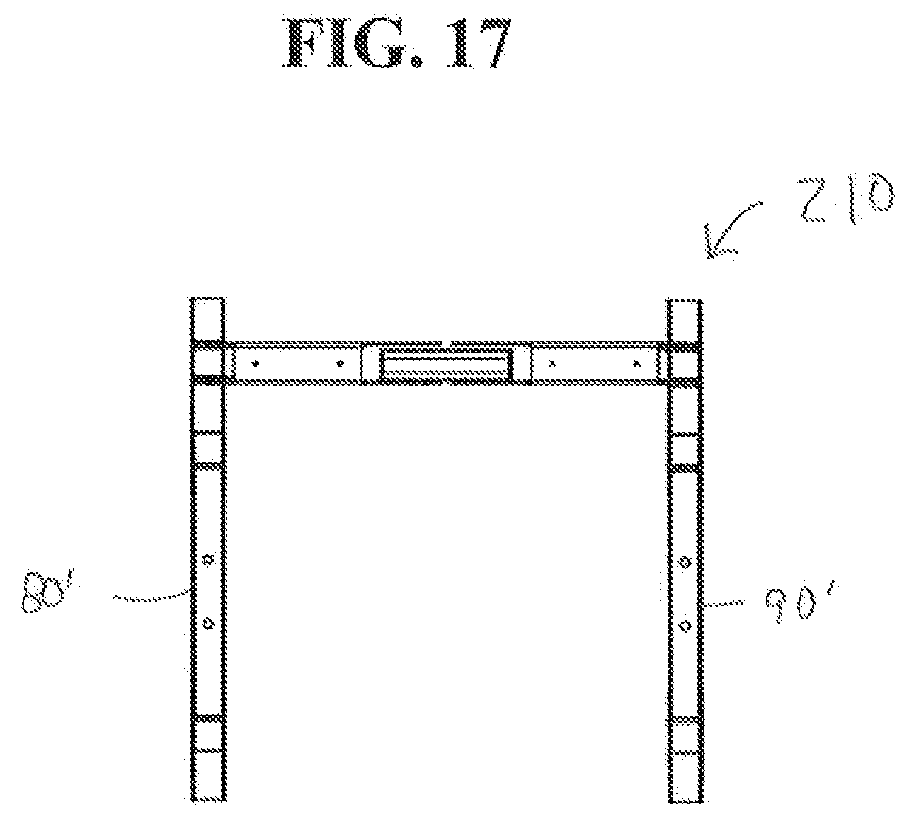 Patent US11779792 Figure 17 – Foldable and movable fitness or weight rack