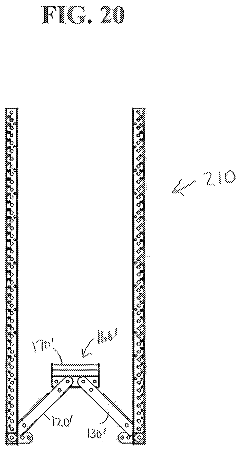 Patent US11779792 Figure 20 – Foldable and movable fitness or weight rack