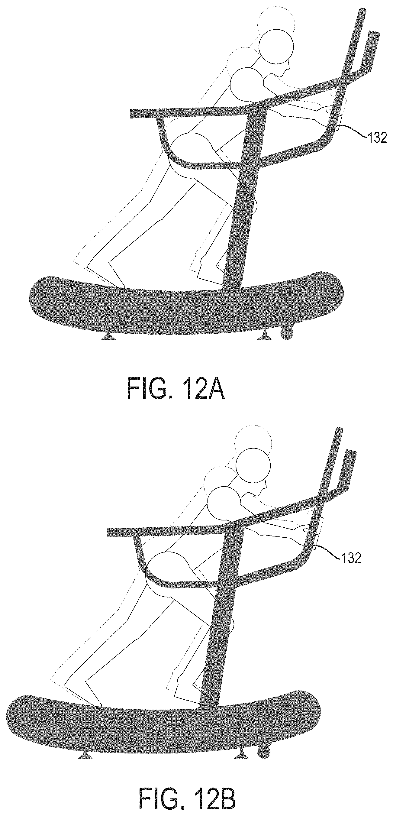 Patent US11779801 Figure 10 – Handrail configuration for a treadmill