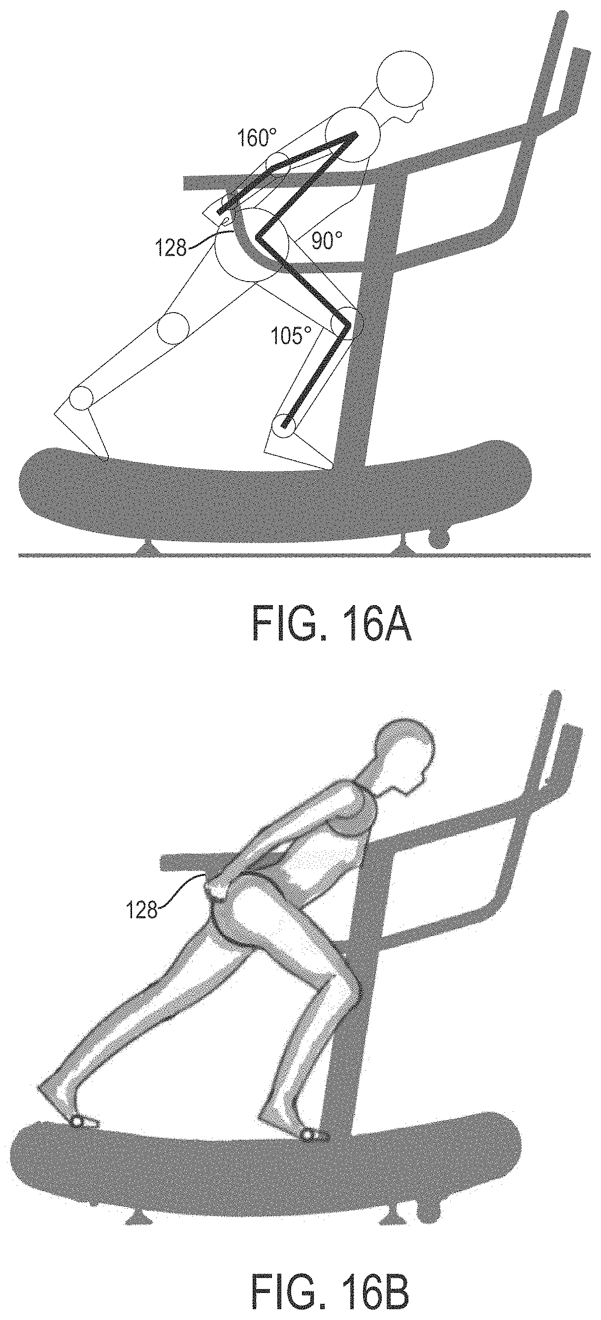 Patent US11779801 Figure 14 – Handrail configuration for a treadmill