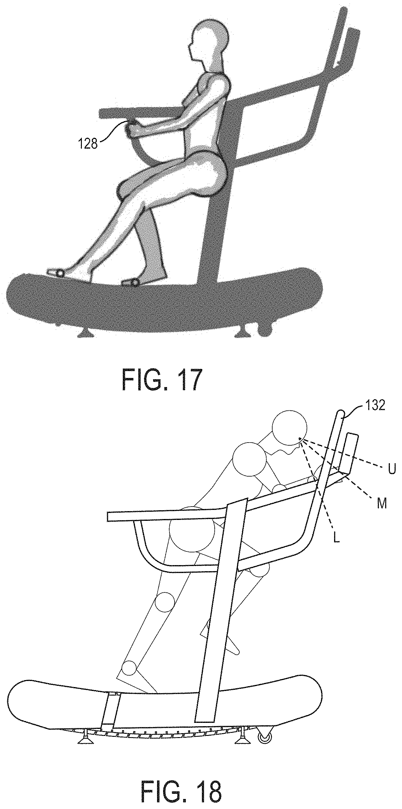 Patent US11779801 Figure 15 – Handrail configuration for a treadmill