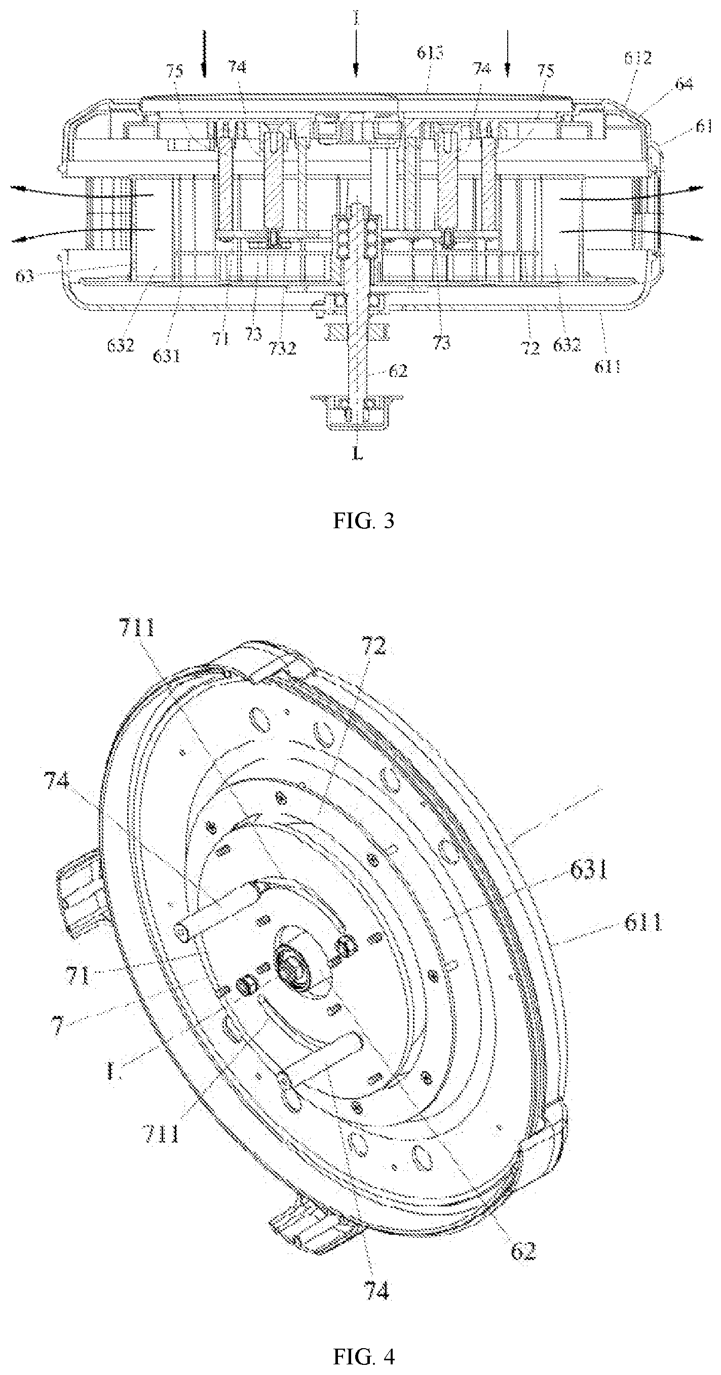 Patent US11779802 Figure 2 – Fitness machine and resistance device thereof
