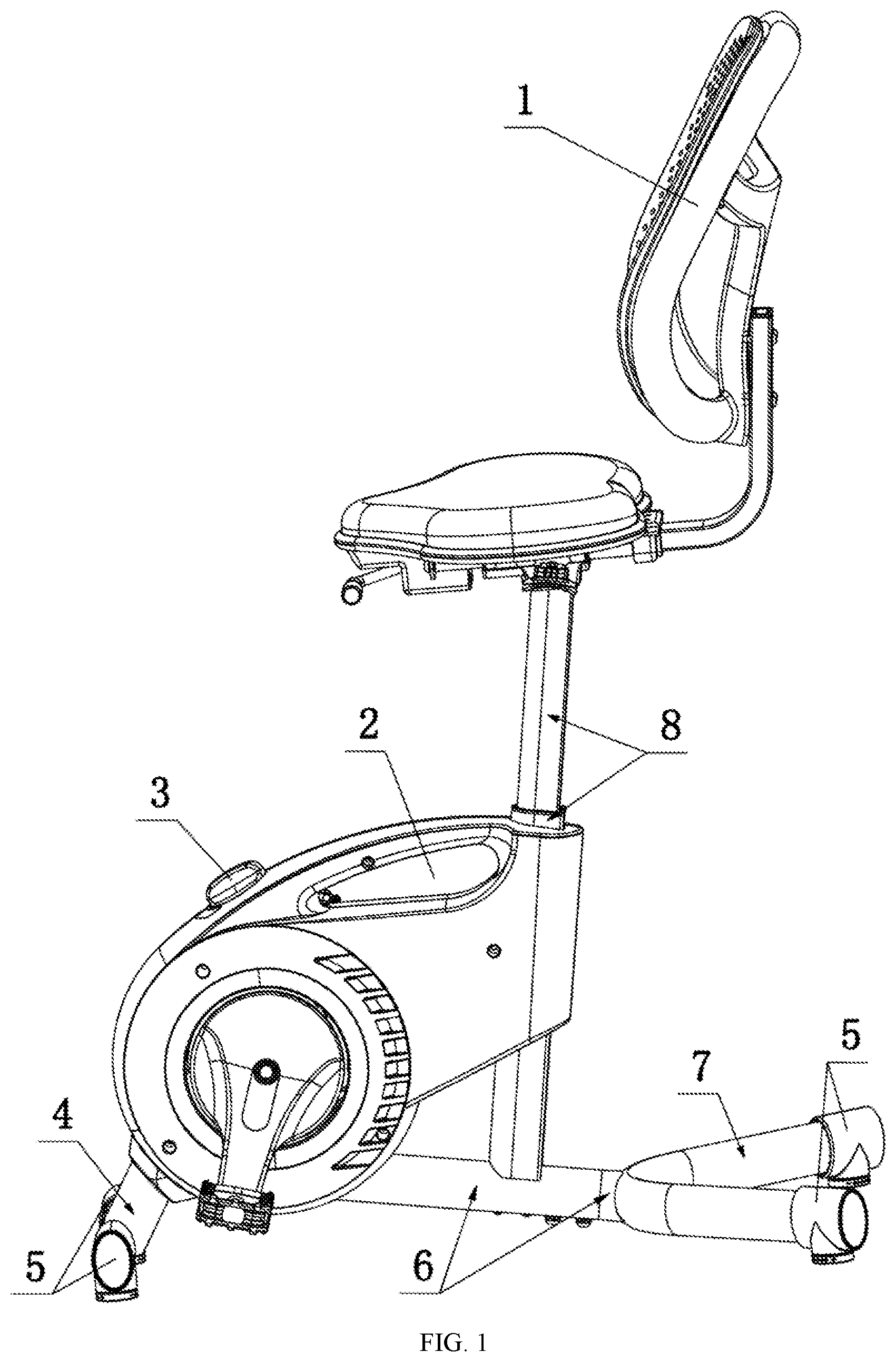 Patent US11779803 Figure 1 – Fitness bike