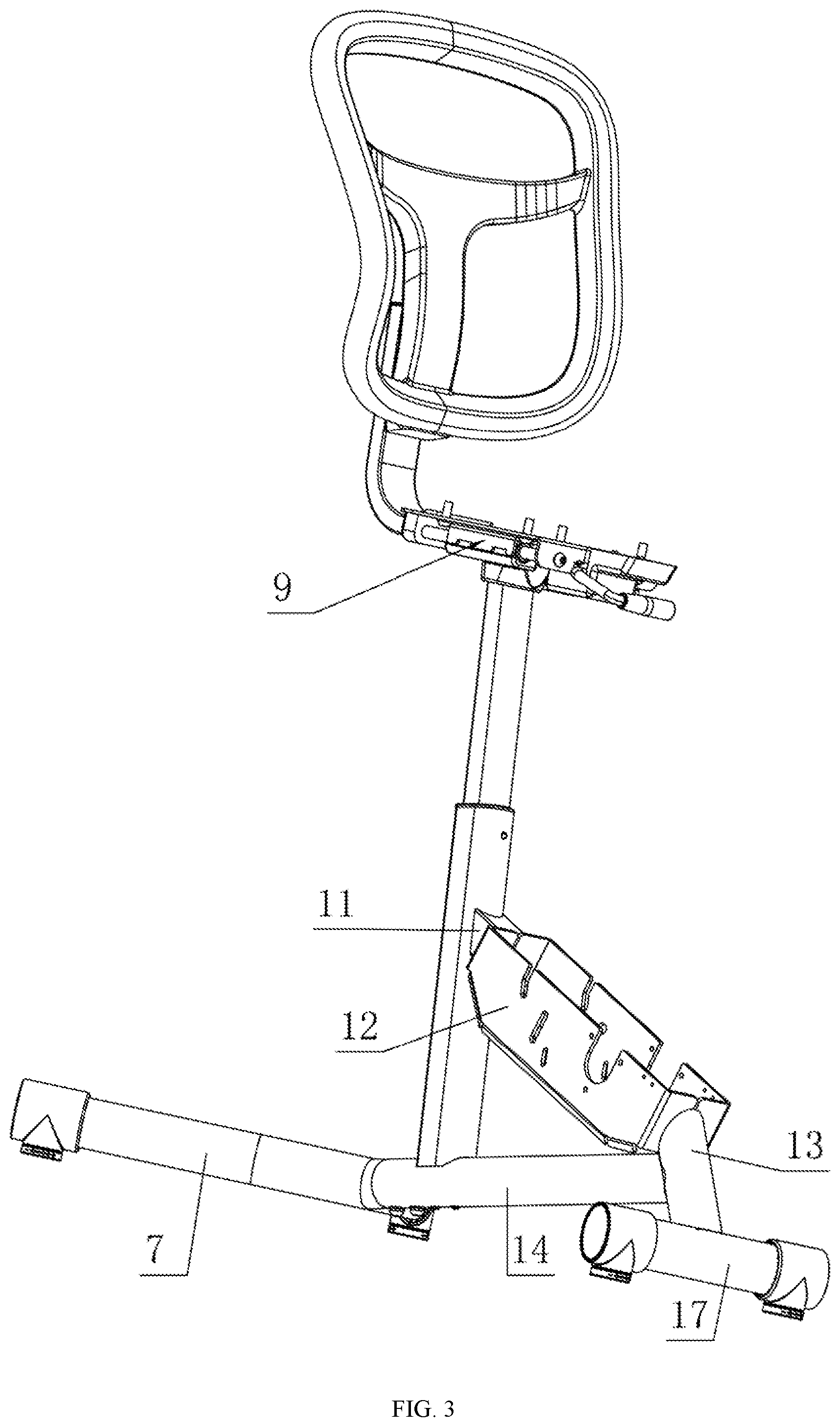 Patent US11779803 Figure 3 – Fitness bike