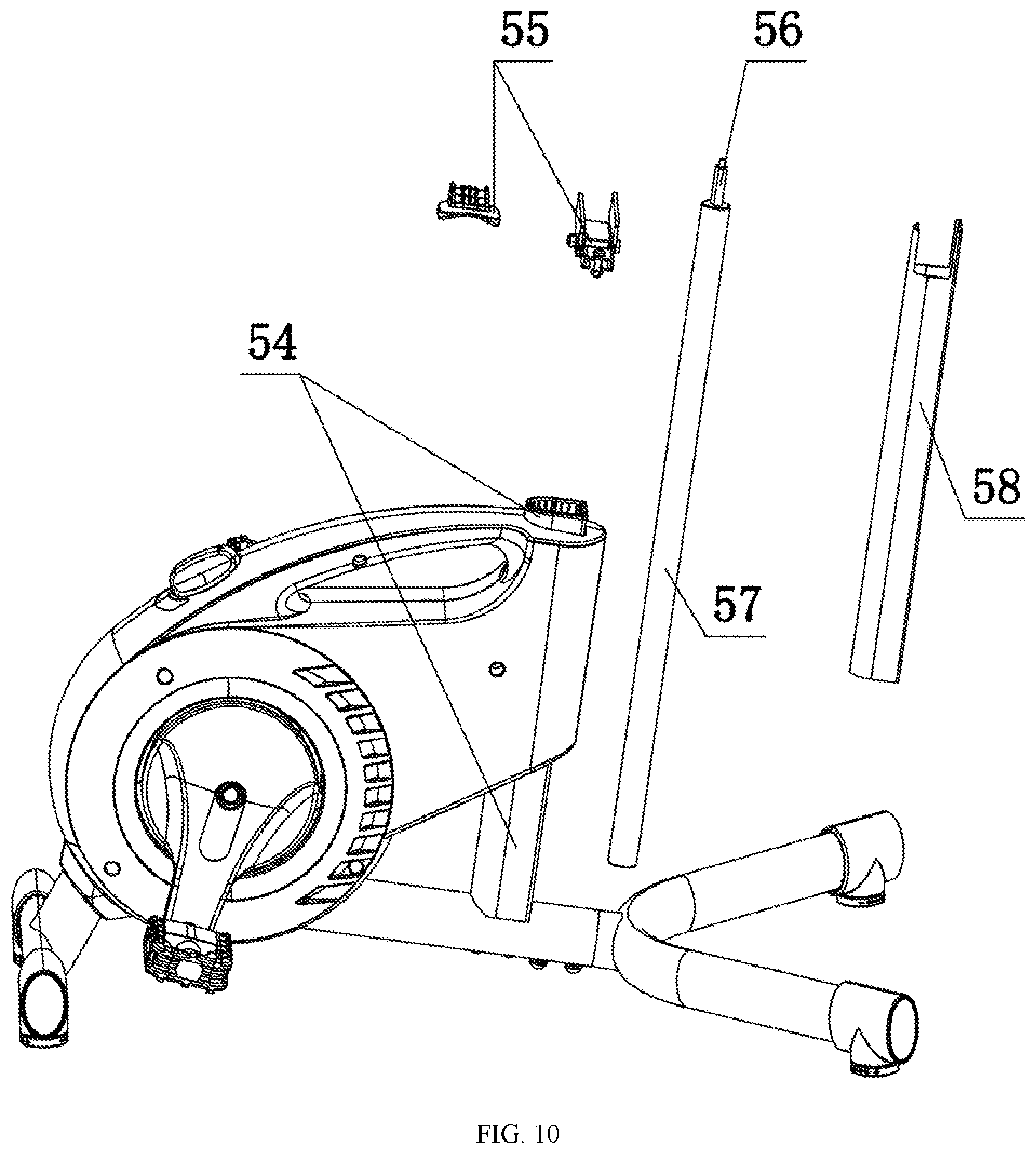Patent US11779803 Figure 9 – Fitness bike