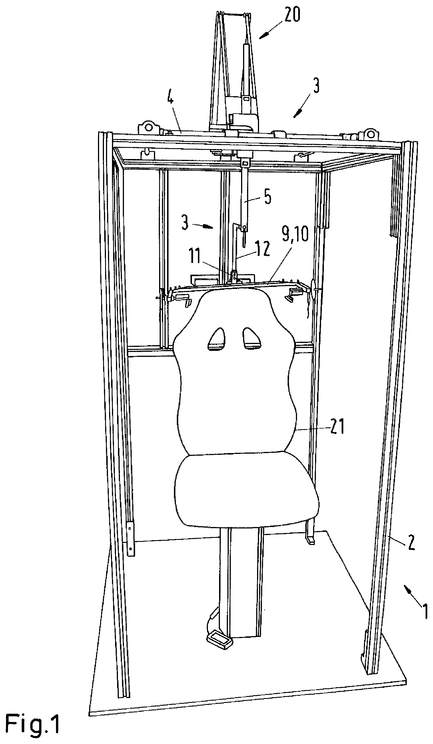 Patent US11779805 Figure 1 – Exercise apparatus for exercising the neck muscles