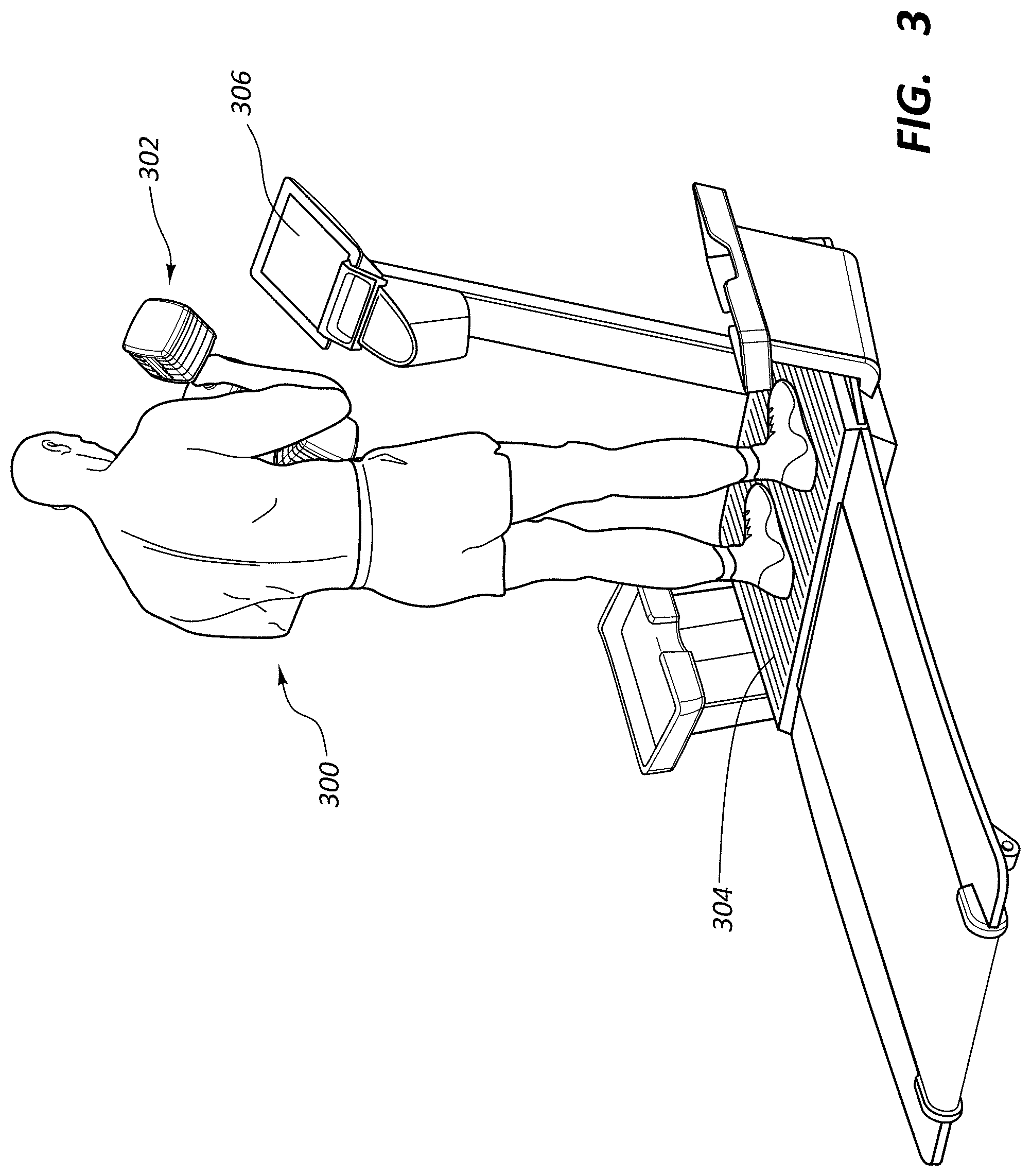 Patent US11779812 Figure 3 – Treadmill configured to automatically determine user exercise movement
