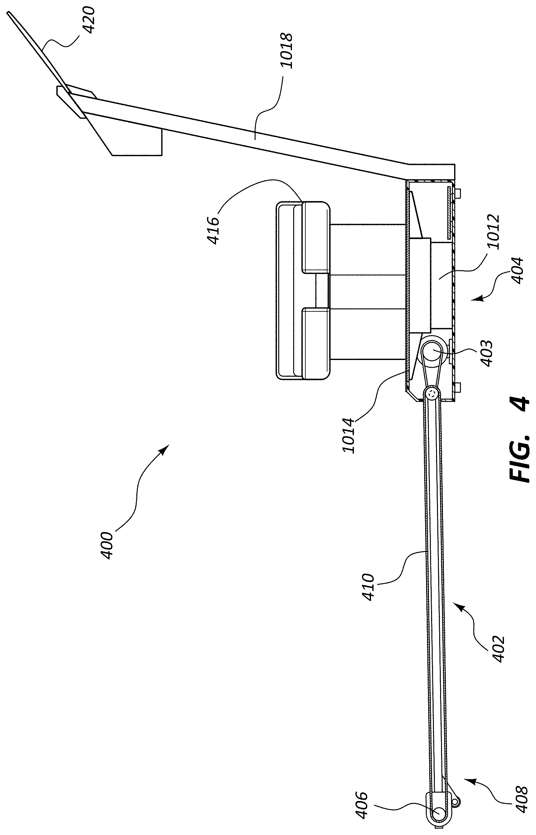 Patent US11779812 Figure 4 – Treadmill configured to automatically determine user exercise movement