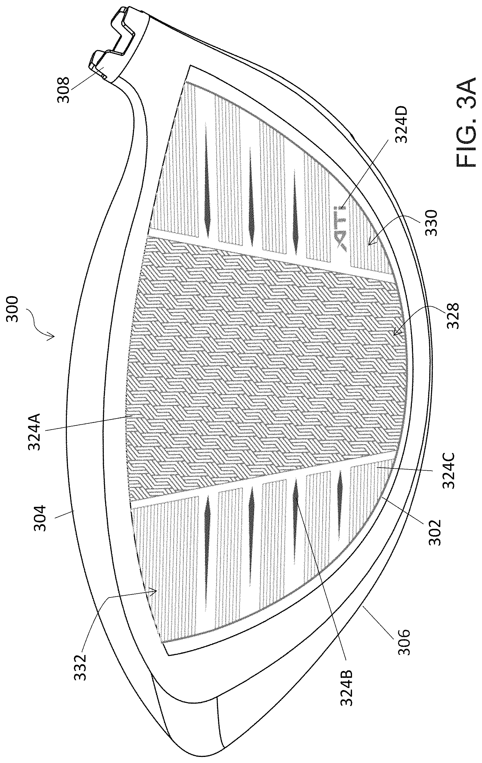 Patent US11779816 Figure 3 – Laser-contrasted golf club head and manufacturing process