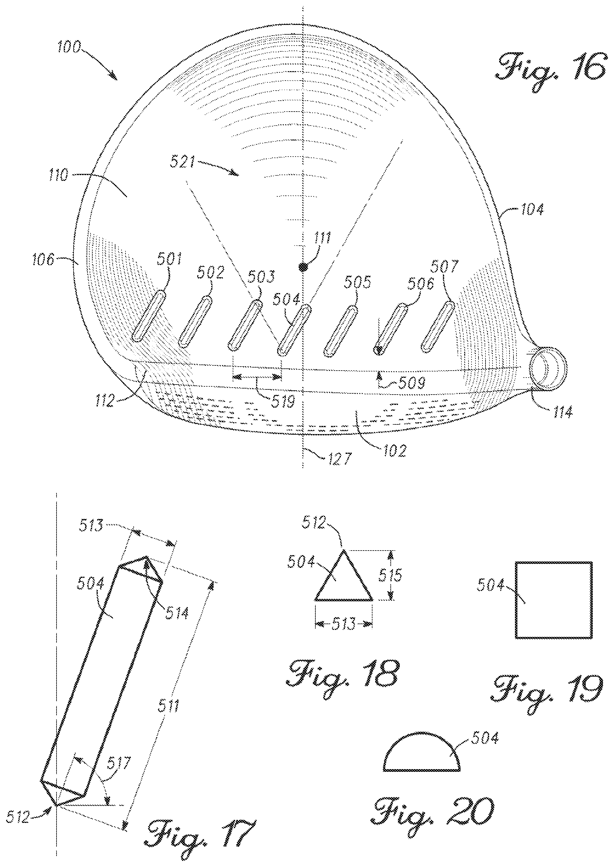 Patent US11779818 Figure 6 – Golf club heads with turbulators and methods to manufacture golf club heads with turbulators