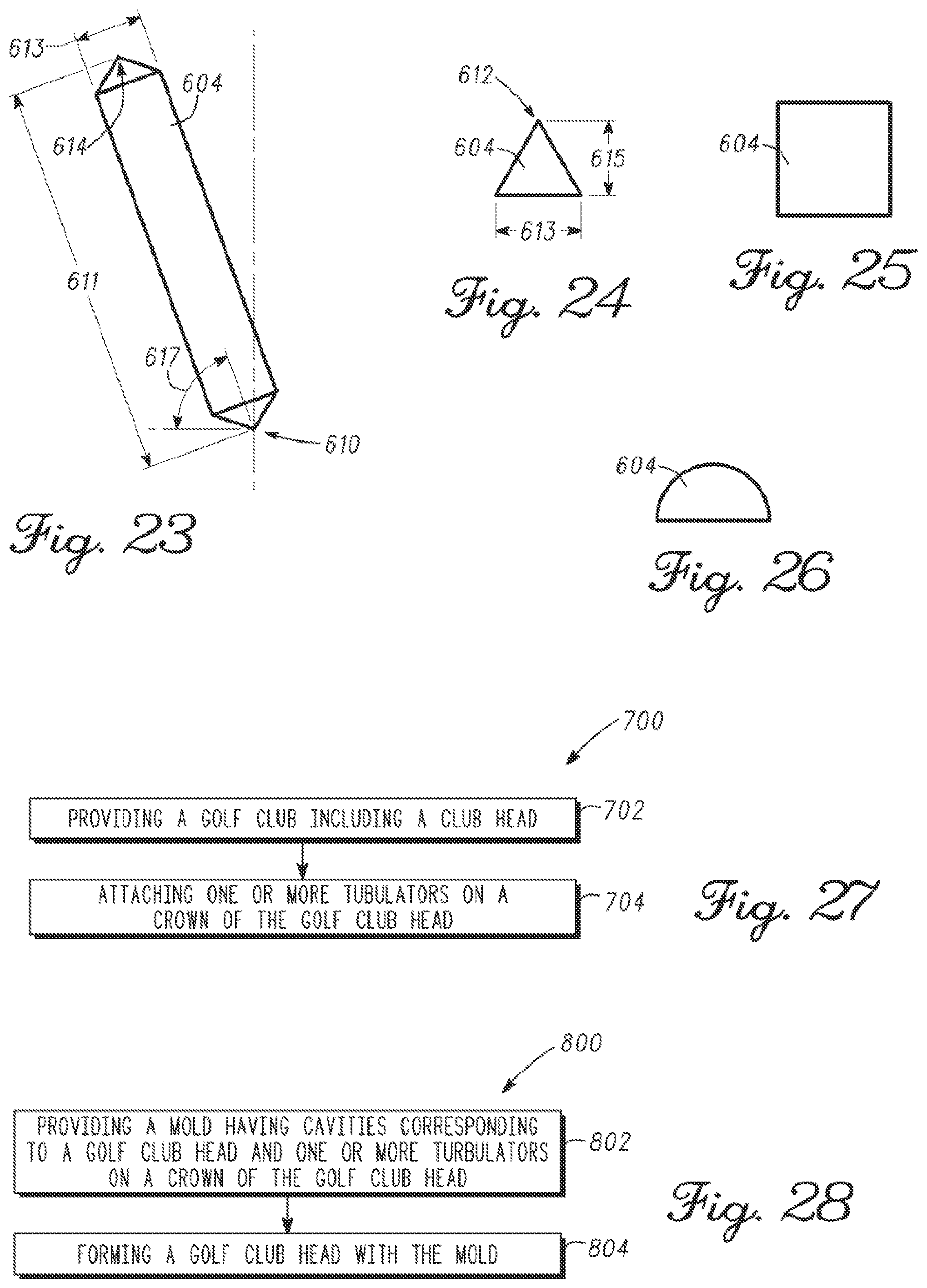 Patent US11779818 Figure 8 – Golf club heads with turbulators and methods to manufacture golf club heads with turbulators