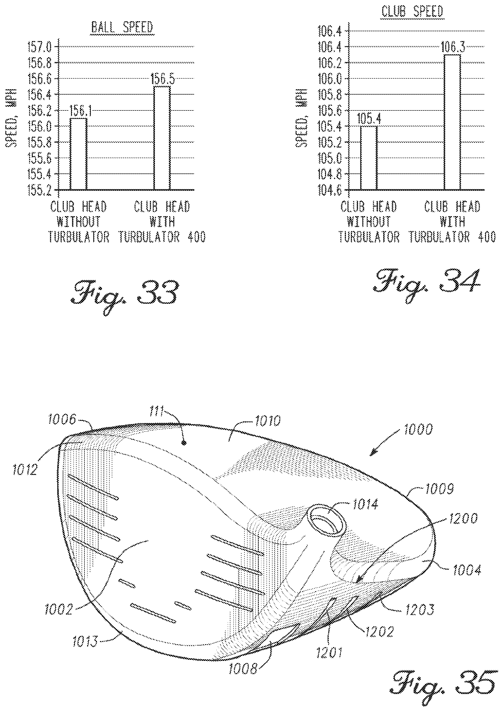 Patent US11779818 Figure 11 – Golf club heads with turbulators and methods to manufacture golf club heads with turbulators