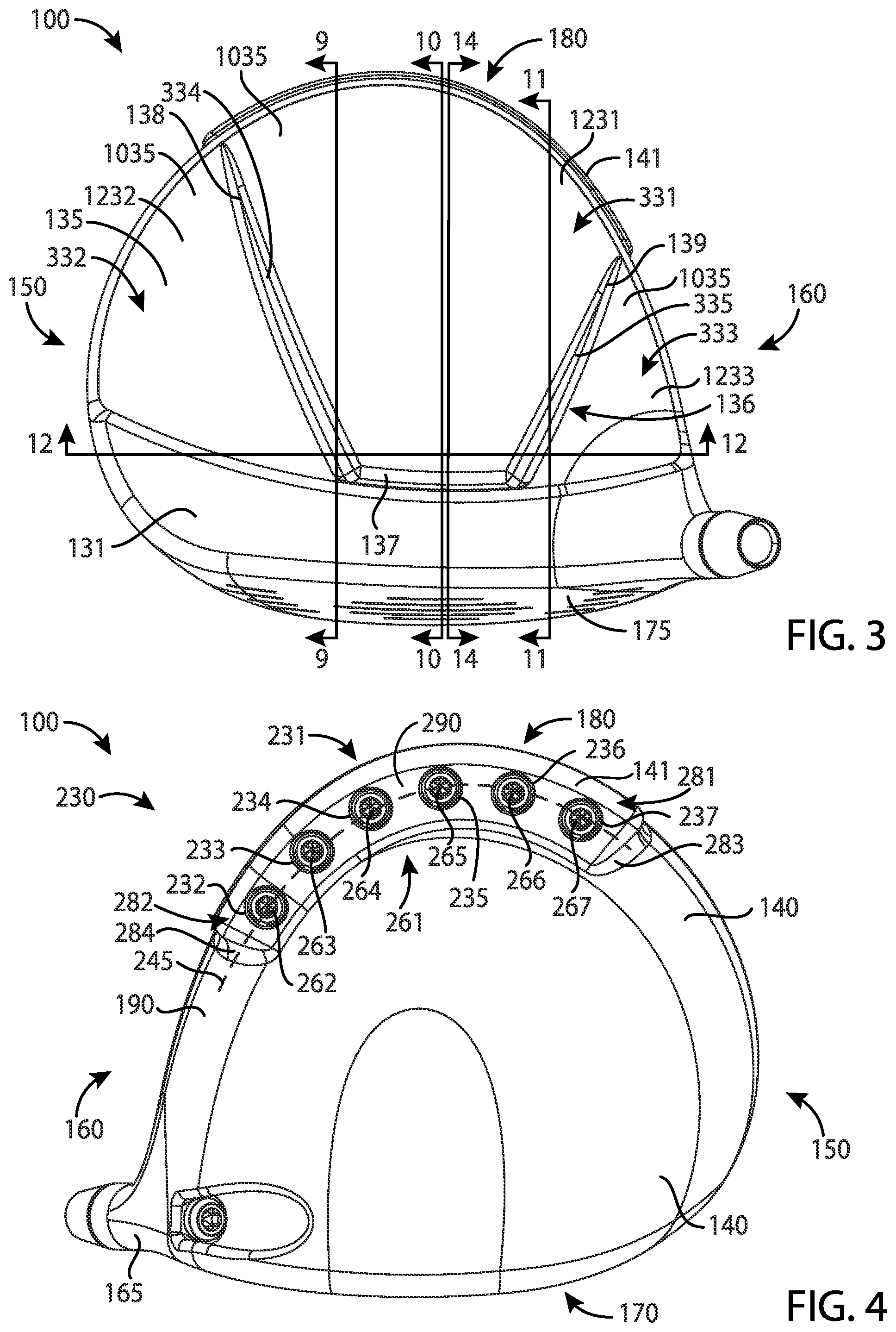 Patent US11779819 Figure 2 – Golf club heads and methods to manufacture golf club heads