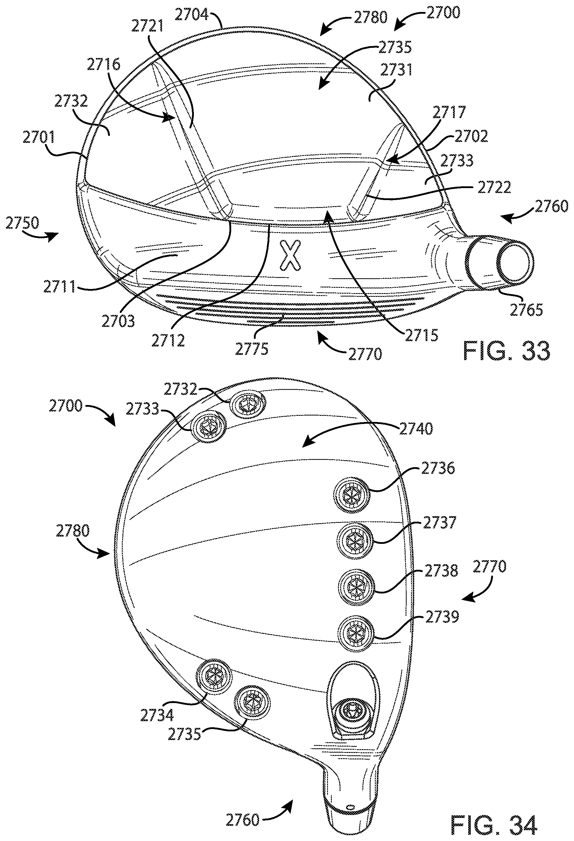 Patent US11779819 Figure 18 – Golf club heads and methods to manufacture golf club heads